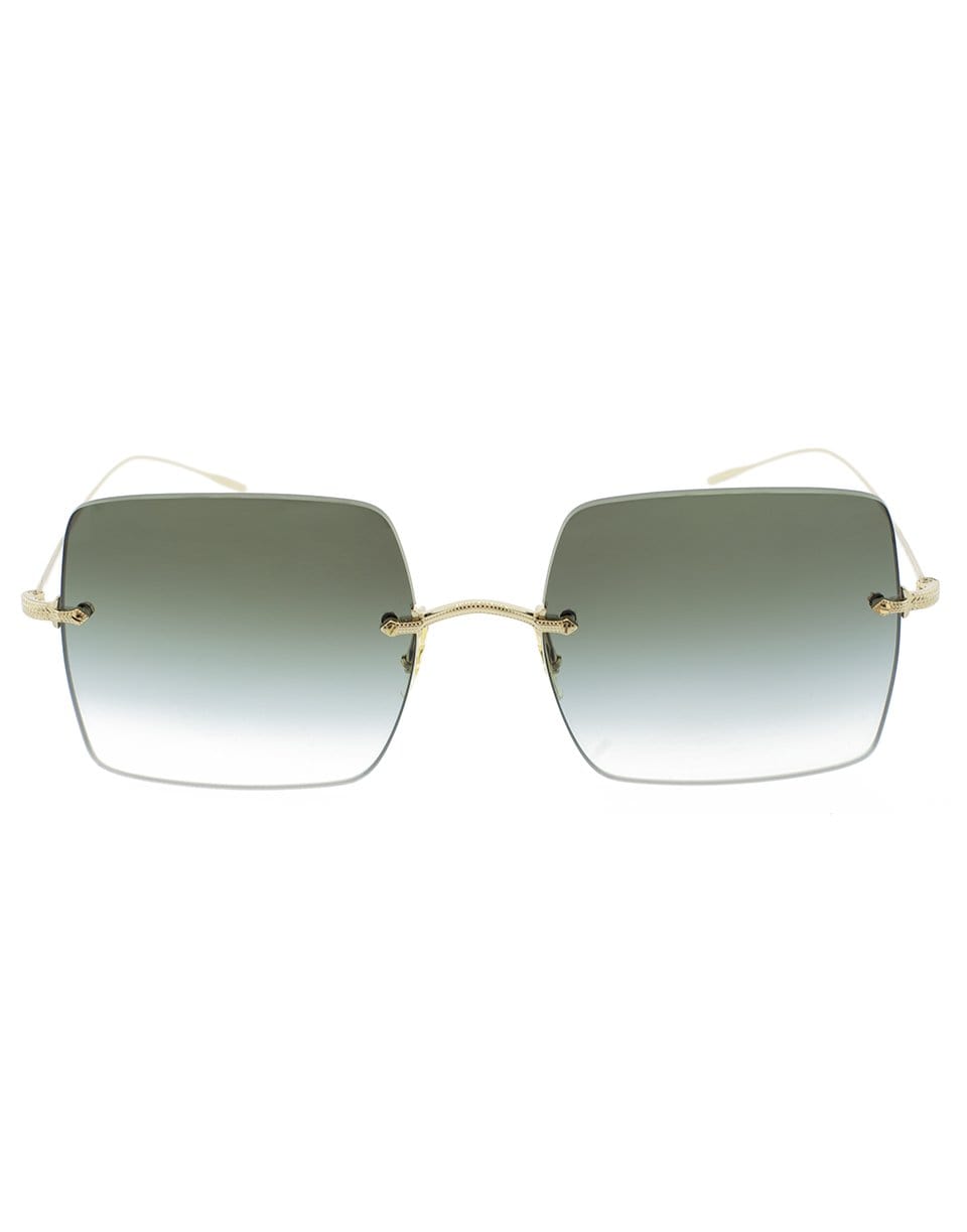 OLIVER PEOPLES-Viridian Oishe Sunglasses-GLD/VIRD