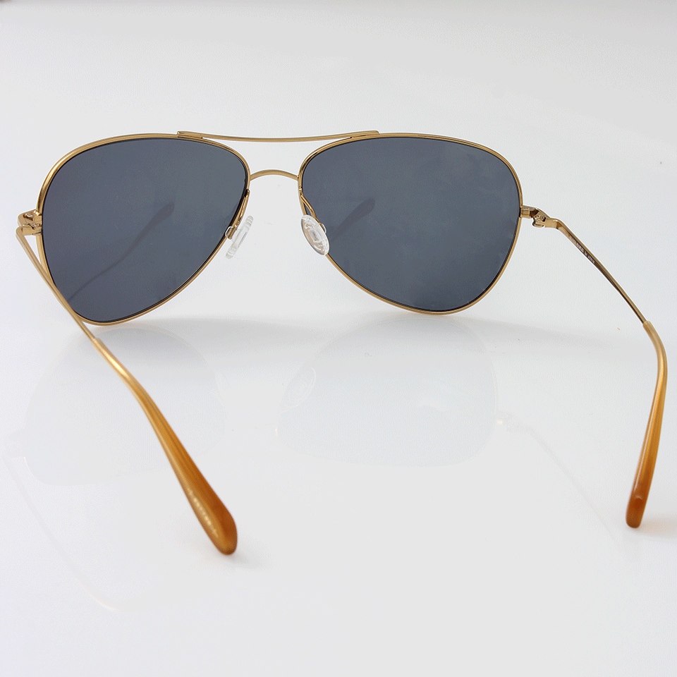 OLIVER PEOPLES-Aerin Lauder Pryce Limited Sunglasses-GOLD
