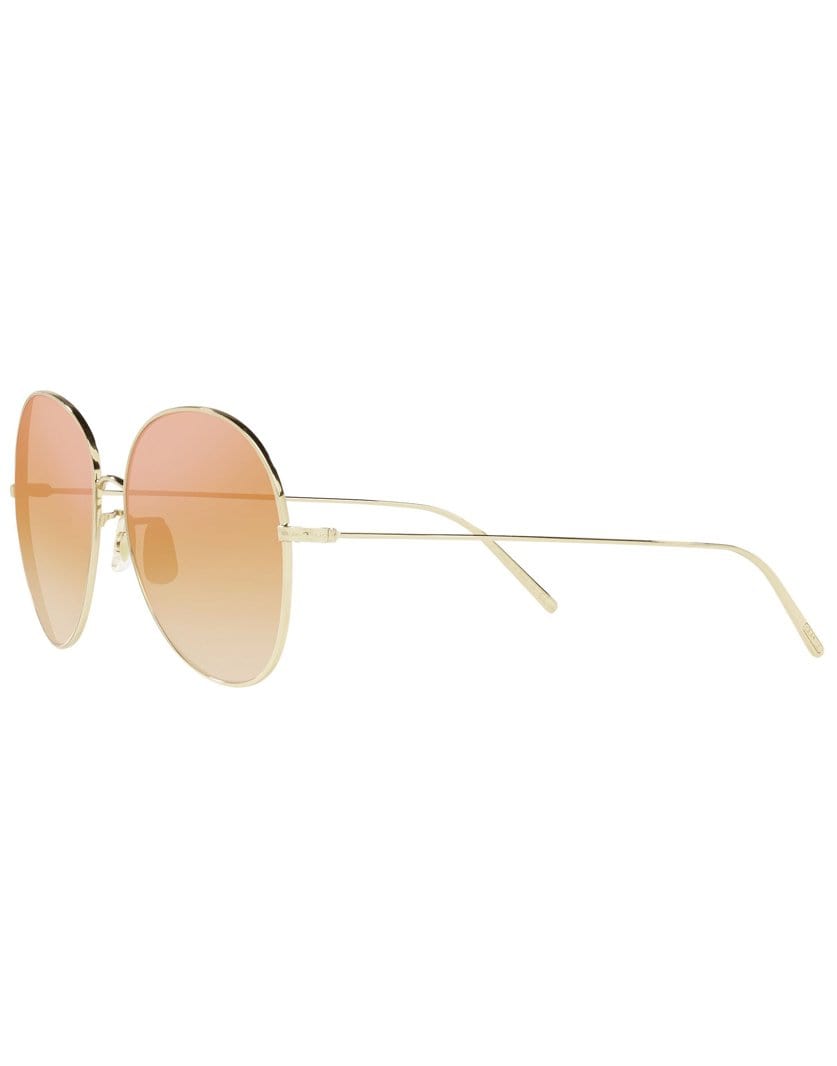 OLIVER PEOPLES-Coral Gradient Soft Gold Ysela Sunglasses-GOLD
