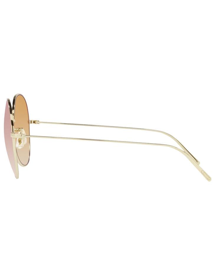 OLIVER PEOPLES-Coral Gradient Soft Gold Ysela Sunglasses-GOLD