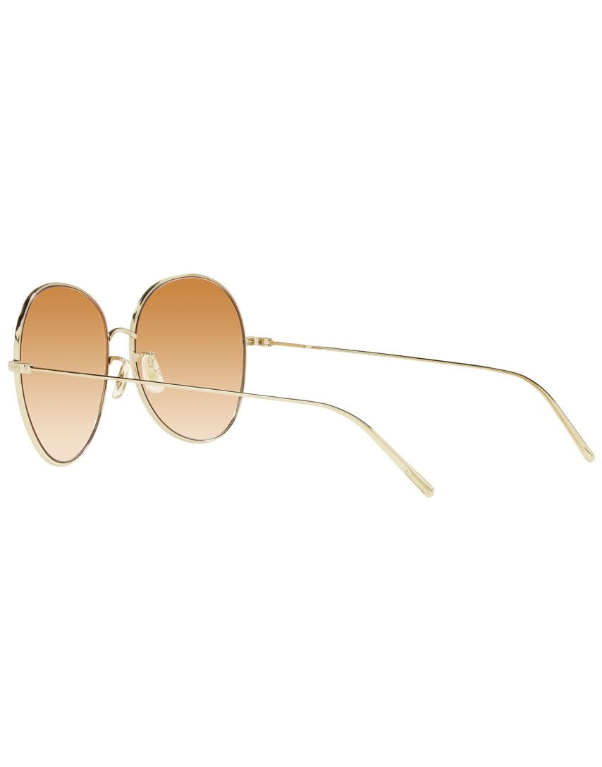 OLIVER PEOPLES-Coral Gradient Soft Gold Ysela Sunglasses-GOLD