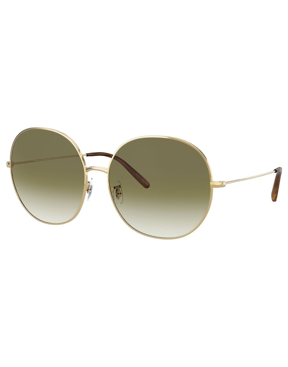 OLIVER PEOPLES-Gold Darlen Sunglasses-GOLD