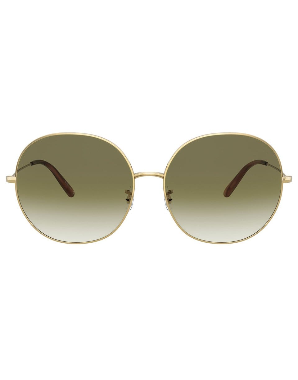 OLIVER PEOPLES-Gold Darlen Sunglasses-GOLD
