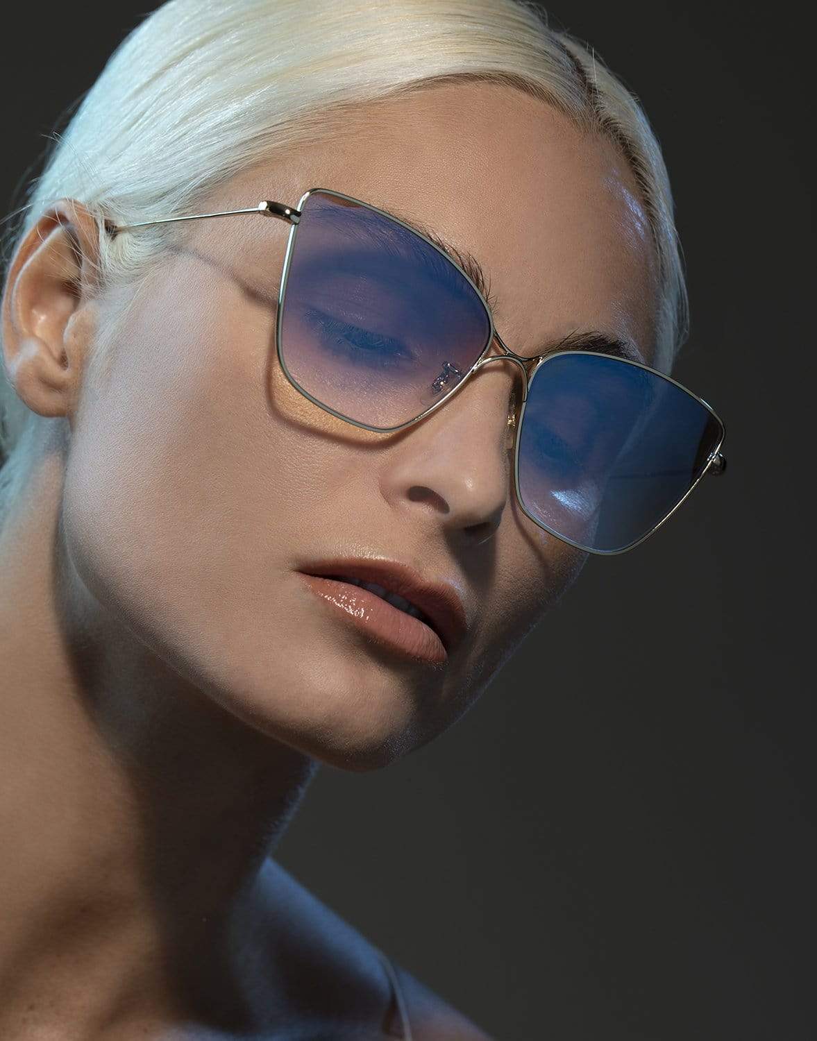 OLIVER PEOPLES-Gold Marlyse Sunglasses-GOLD