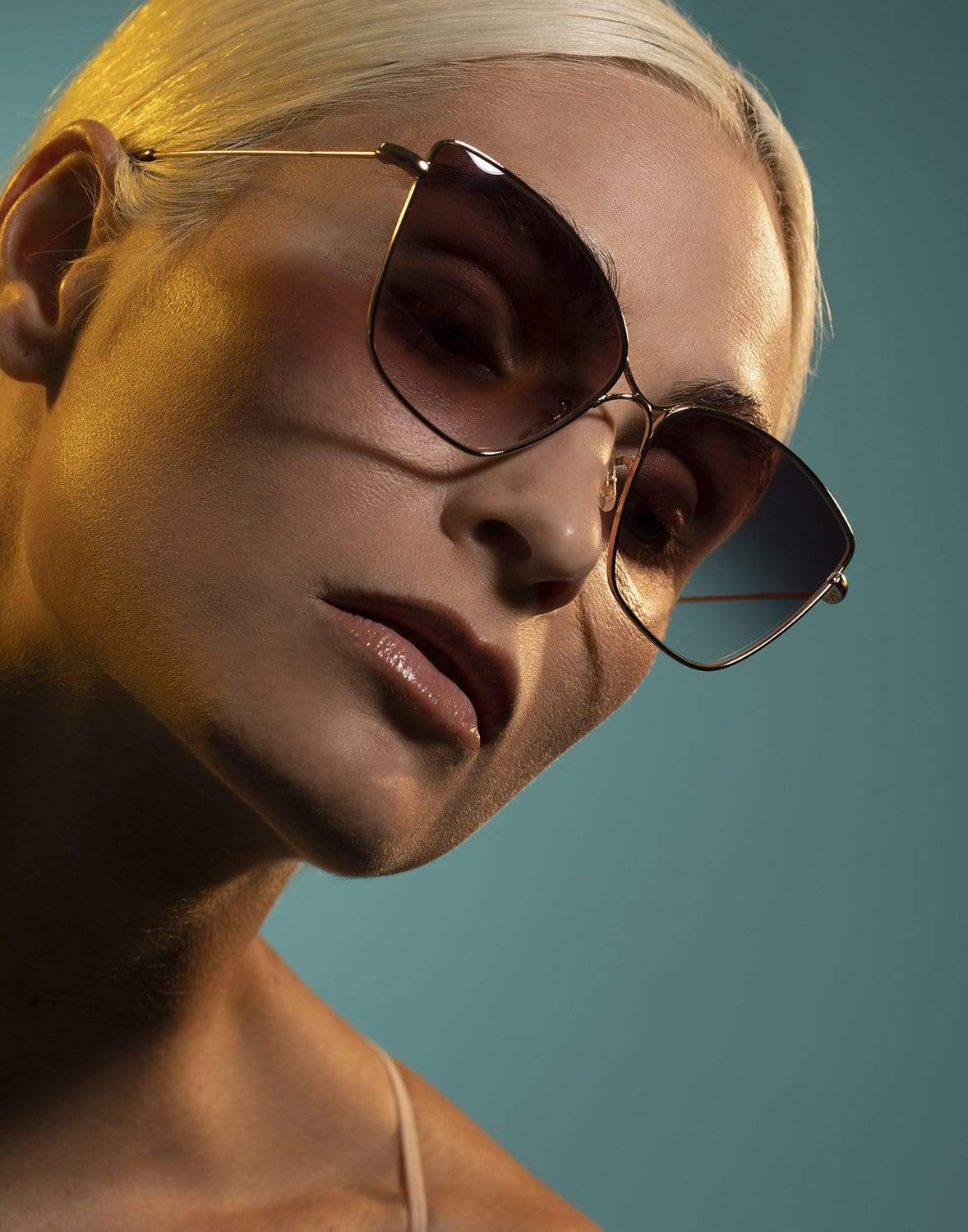 OLIVER PEOPLES-Olive Brushed Gold Marlyse Sunglasses-GOLD