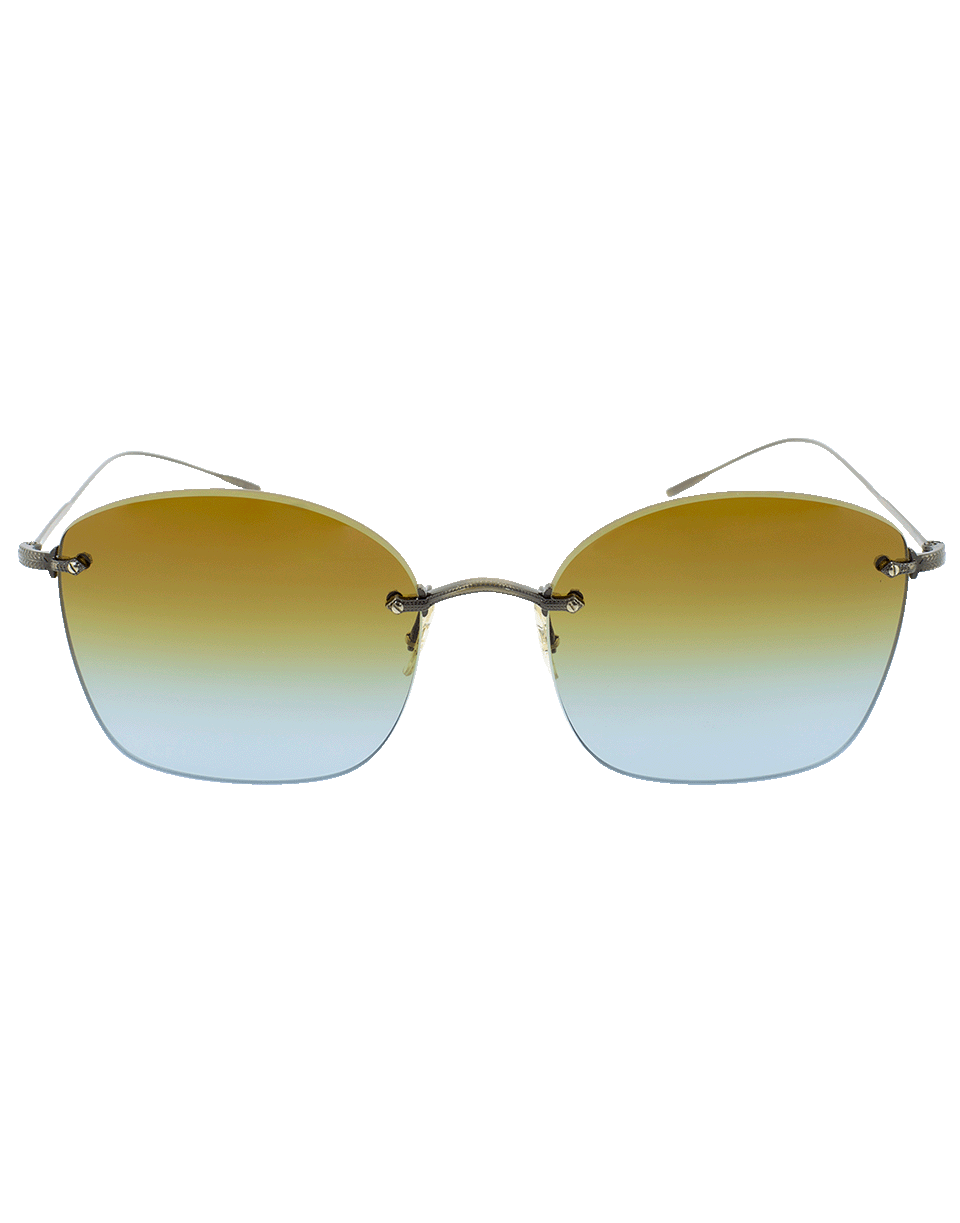 OLIVER PEOPLES-Marlien Sunglasses-GOLD/BLUE