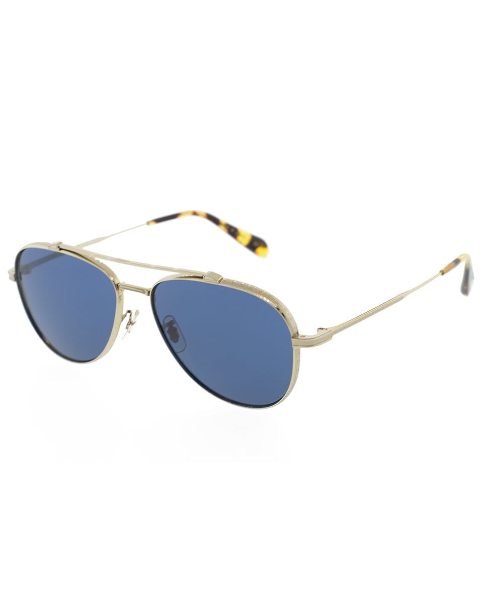 OLIVER PEOPLES-Rikson Sunglasses-GOLD/BLUE