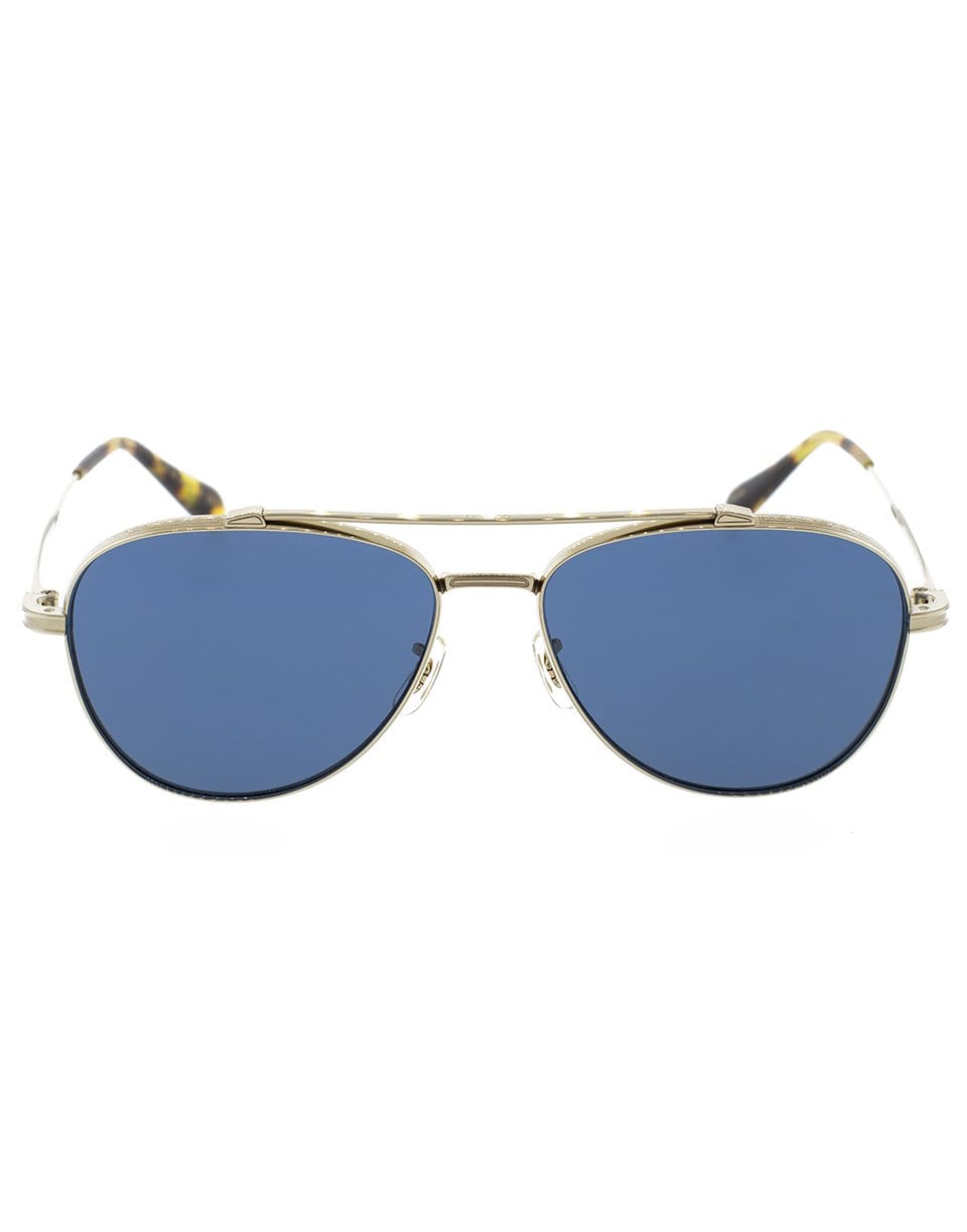 OLIVER PEOPLES-Rikson Sunglasses-GOLD/BLUE