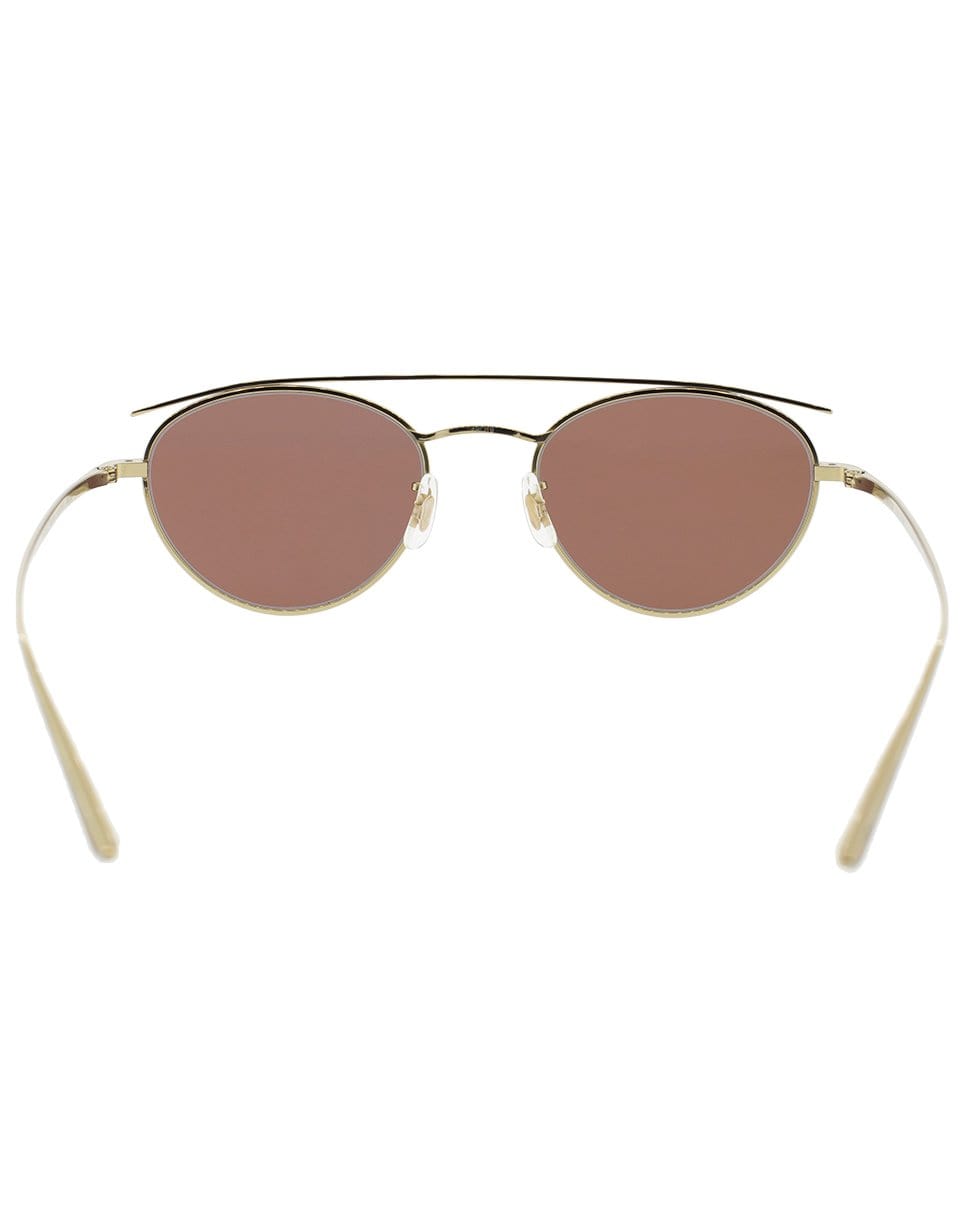 OLIVER PEOPLES-Hightree Sunglasses-GOLD/BURGUNDY