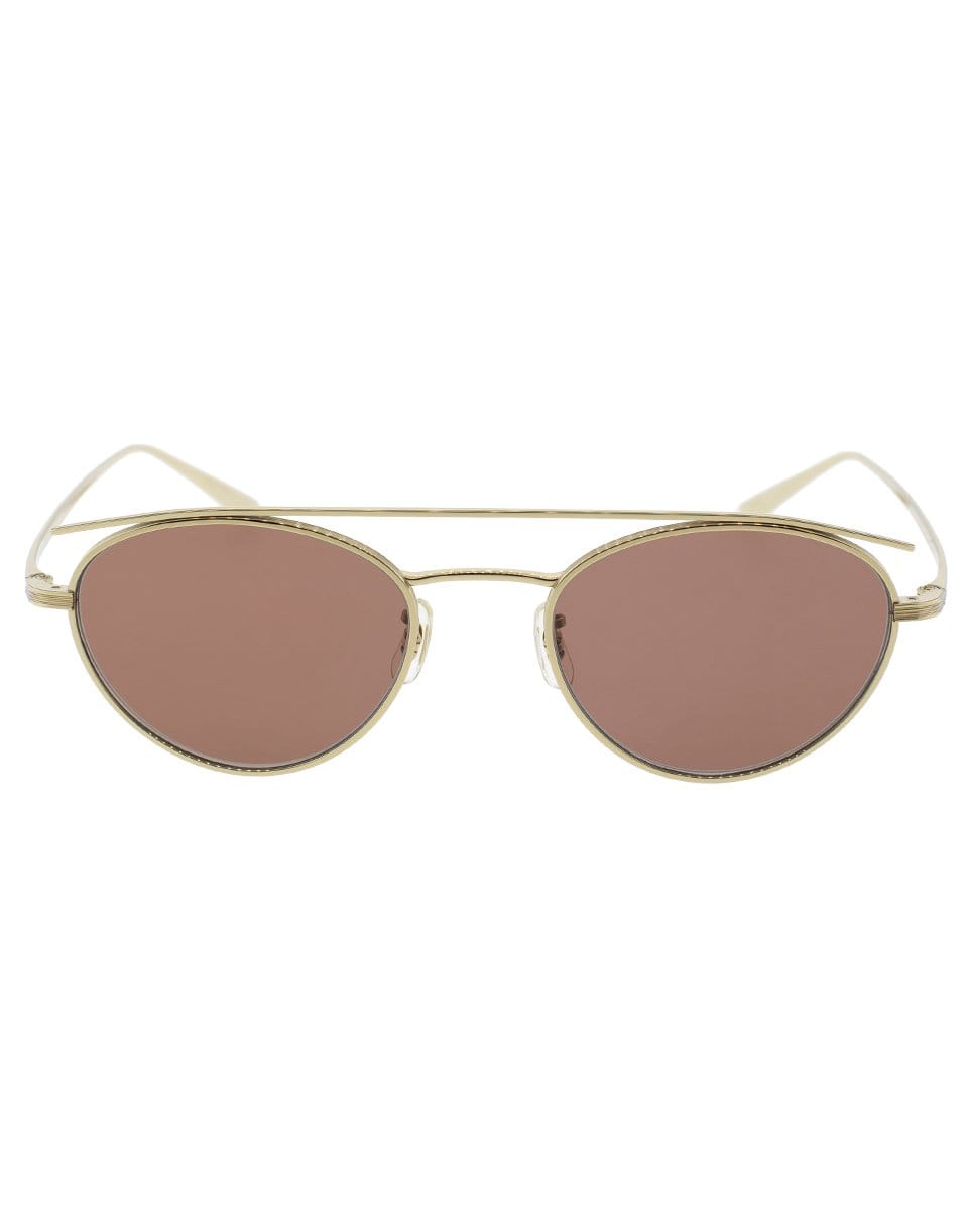 OLIVER PEOPLES-Hightree Sunglasses-GOLD/BURGUNDY