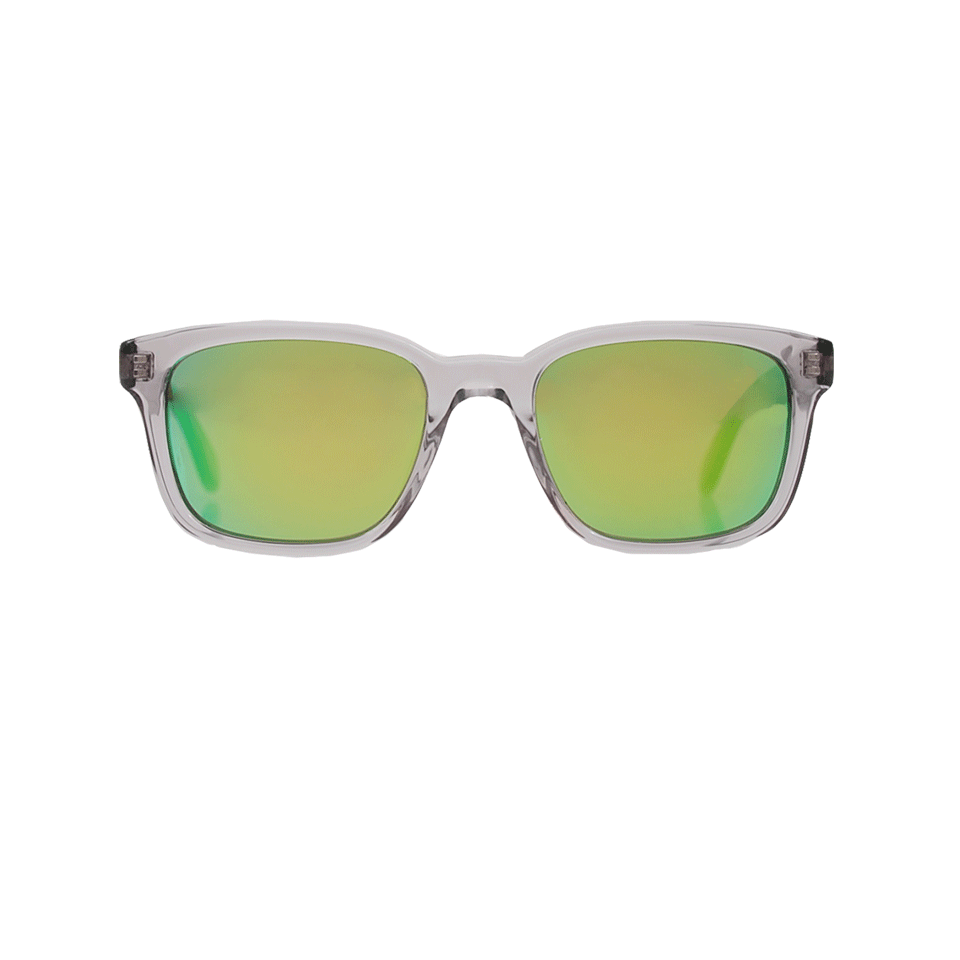 OLIVER PEOPLES-Wyler Green Mirror Sunglasses-GREY