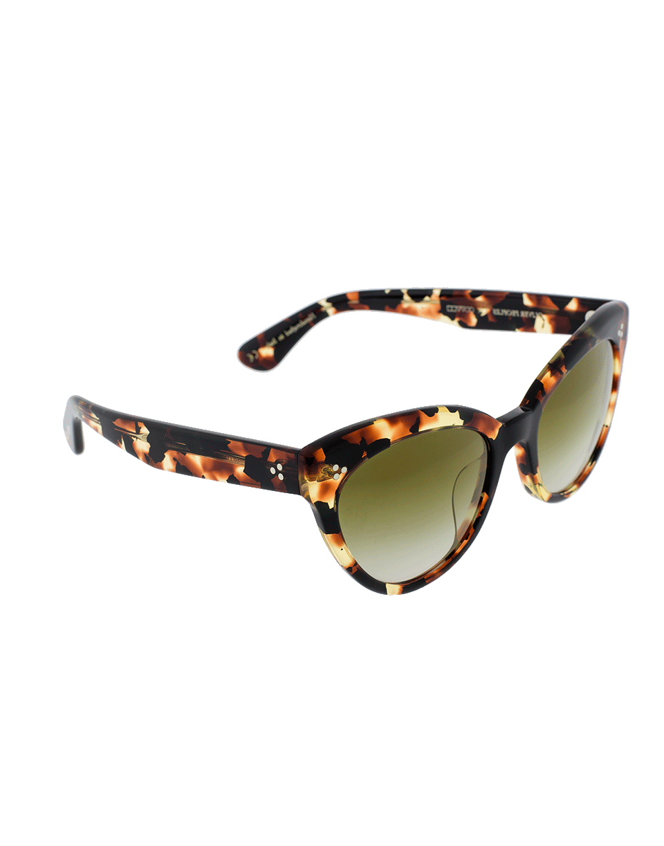 OLIVER PEOPLES-Roella Mirror Sunglasses-GRNT/TOR