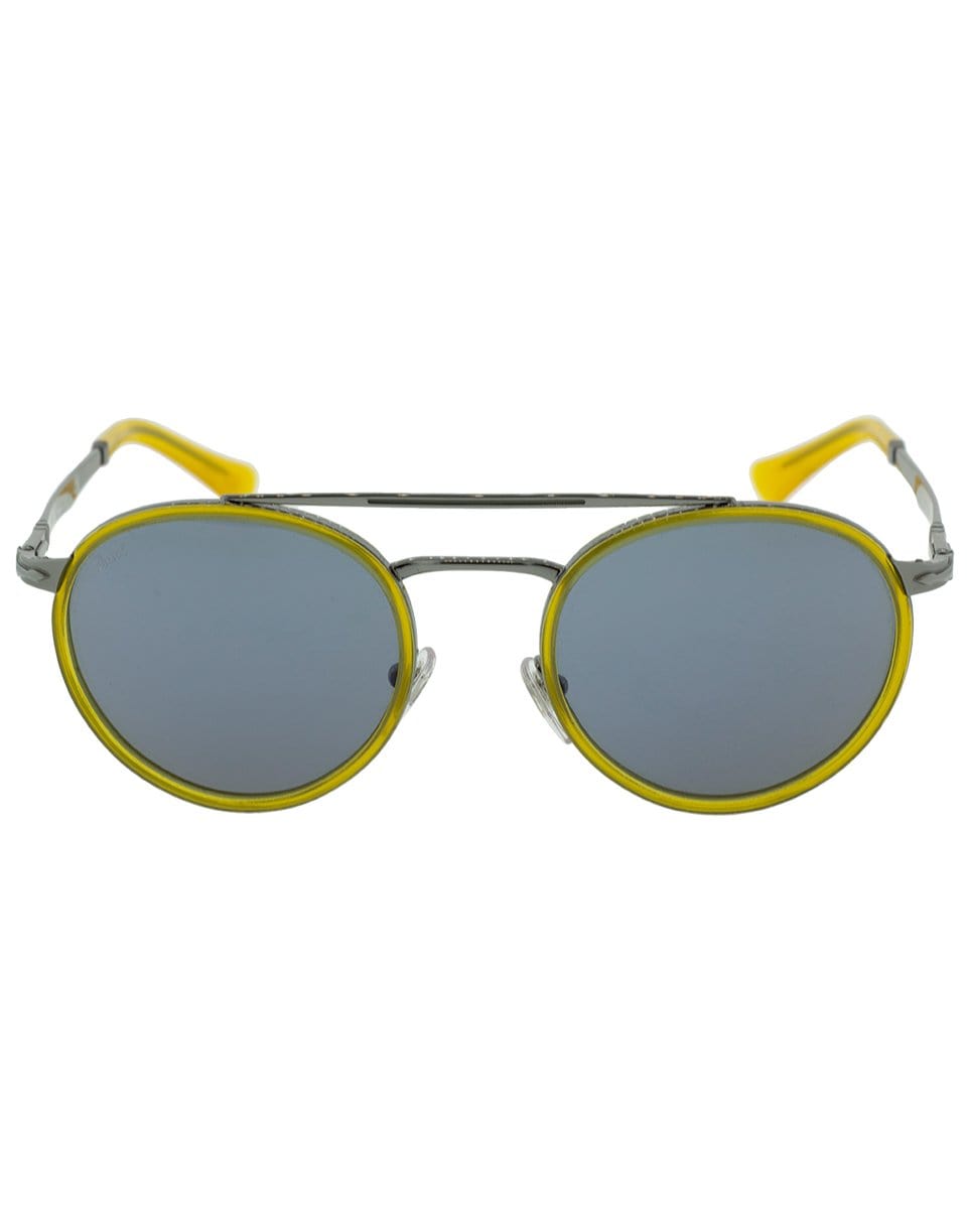 OLIVER PEOPLES-Steel Men Sunglasses-GUN/BLUE