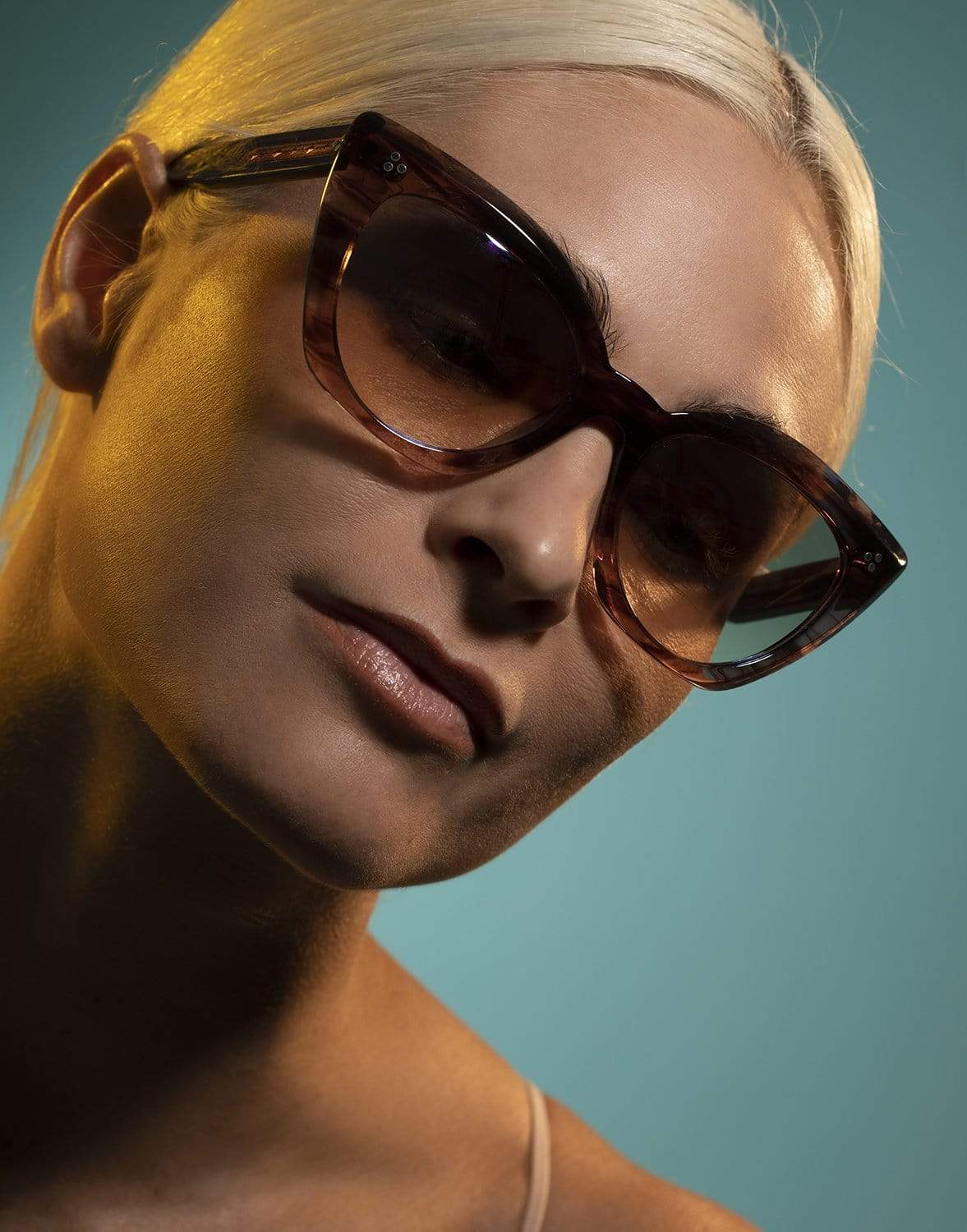 OLIVER PEOPLES-Merlot Smoke Soft Tan Laiya Sunglasses-MERLOT