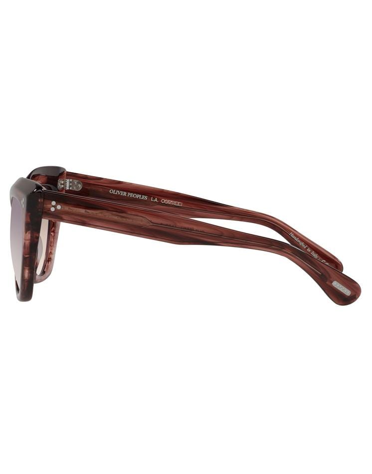OLIVER PEOPLES-Merlot Smoke Soft Tan Laiya Sunglasses-MERLOT