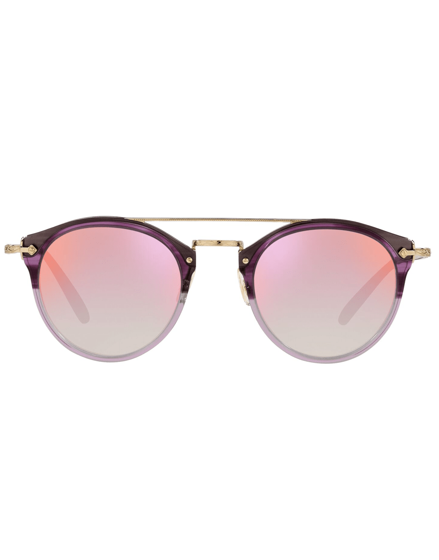 OLIVER PEOPLES-Remick Jacaranda Gradient Pink Sunglasses-PINK/GLD