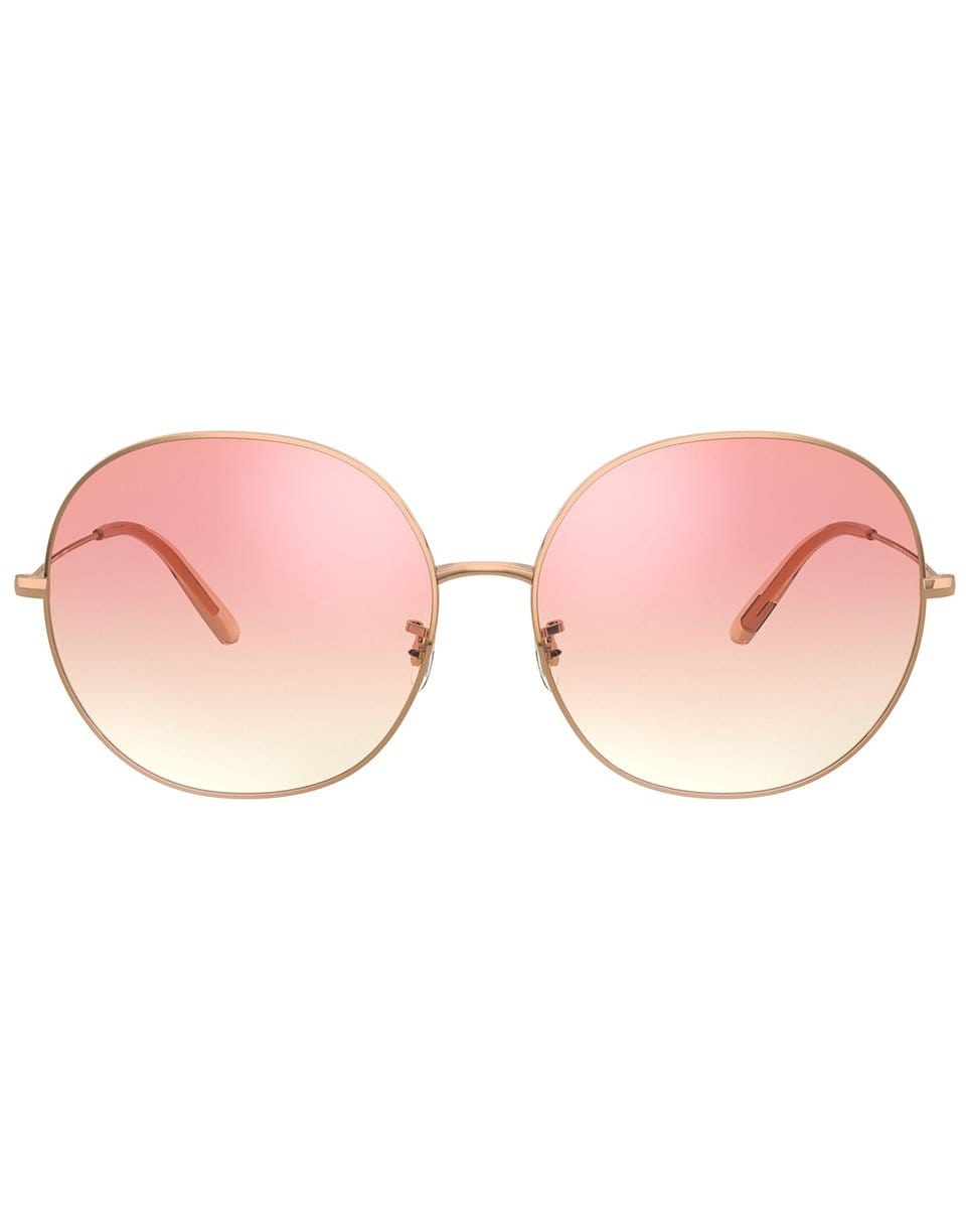 OLIVER PEOPLES-Soft Pink Gradient Darlen Sunglasses-ROSE GOLD