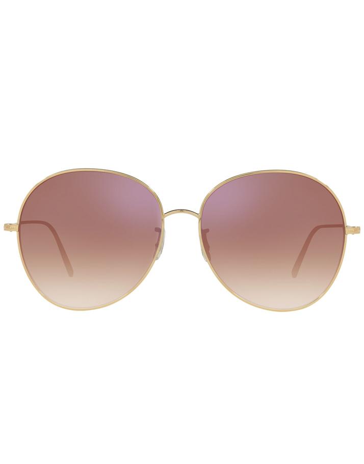 OLIVER PEOPLES-Rose Gold Ysela Sunglasses-ROSEGLD
