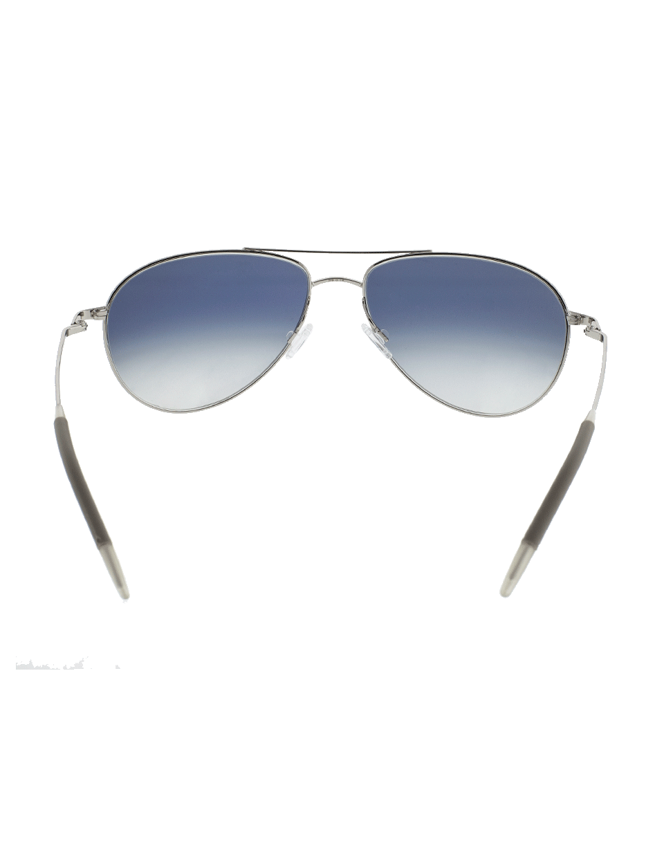 OLIVER PEOPLES-Benedict 59 Aviator Sunglasses-SILVER