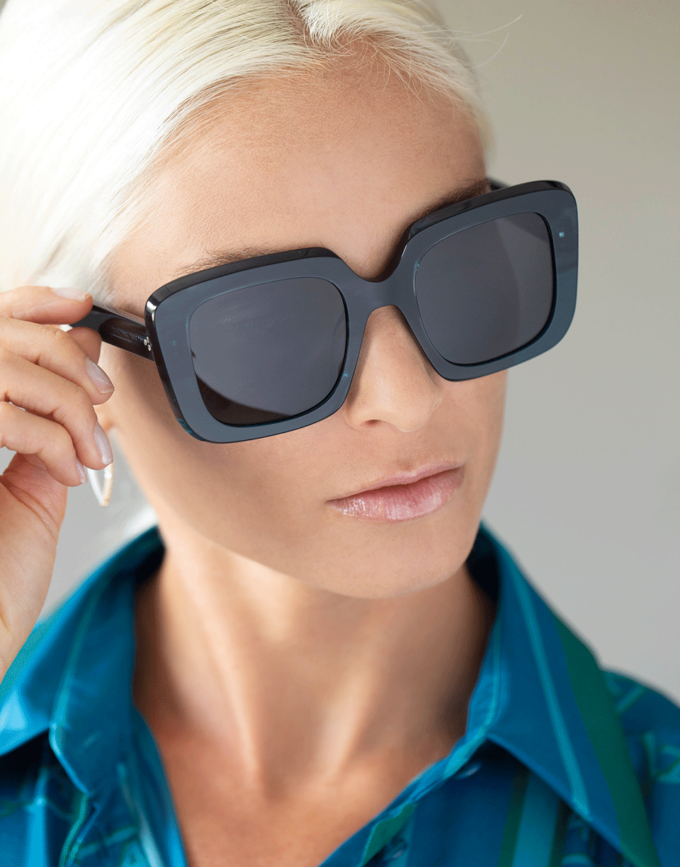 OLIVER PEOPLES-Franca Sunglasses - Teal-TEAL