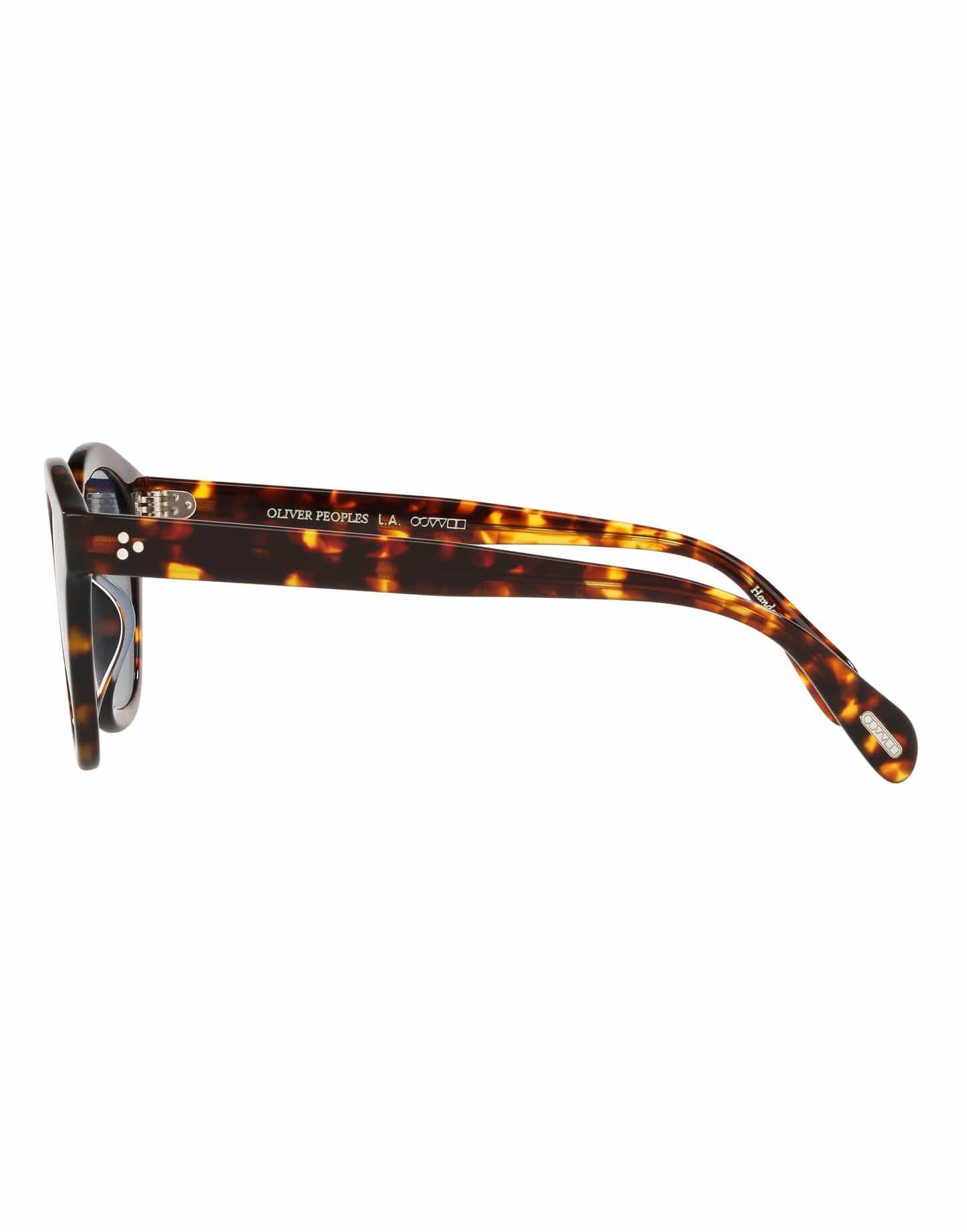 OLIVER PEOPLES-Boudreau L.A. Dark Blue Sunglasses-TORT/BLU