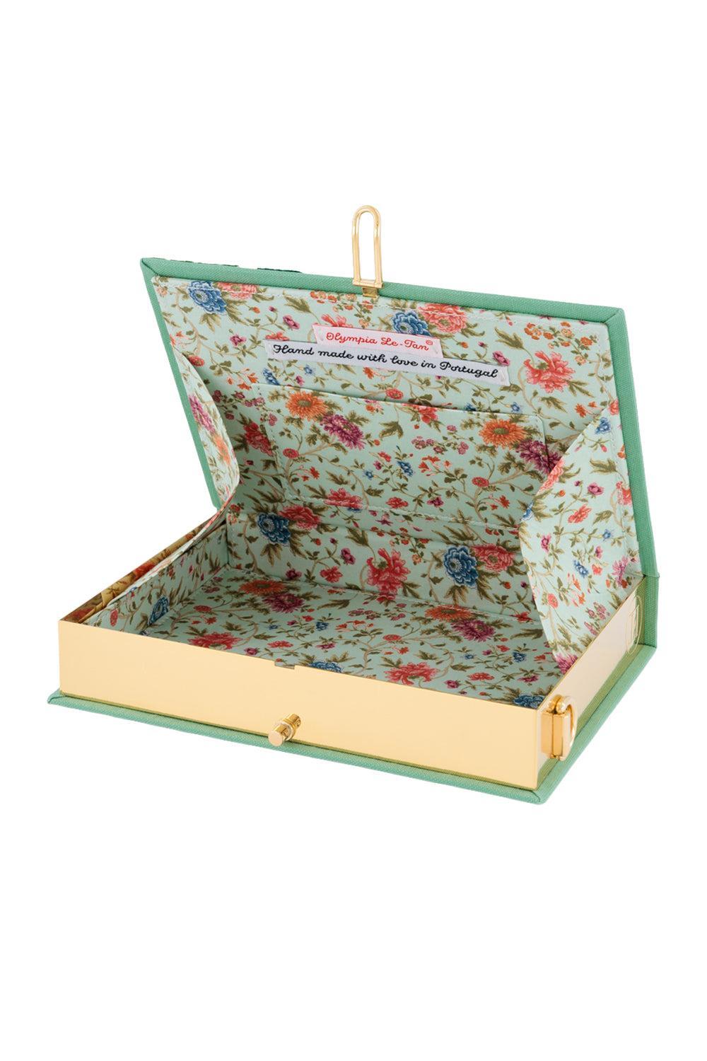 Pina Colada Crossbody Book Clutch Bag-GREEN-HANDBAGCLUTCHES-OLYMPIA LE TAN
