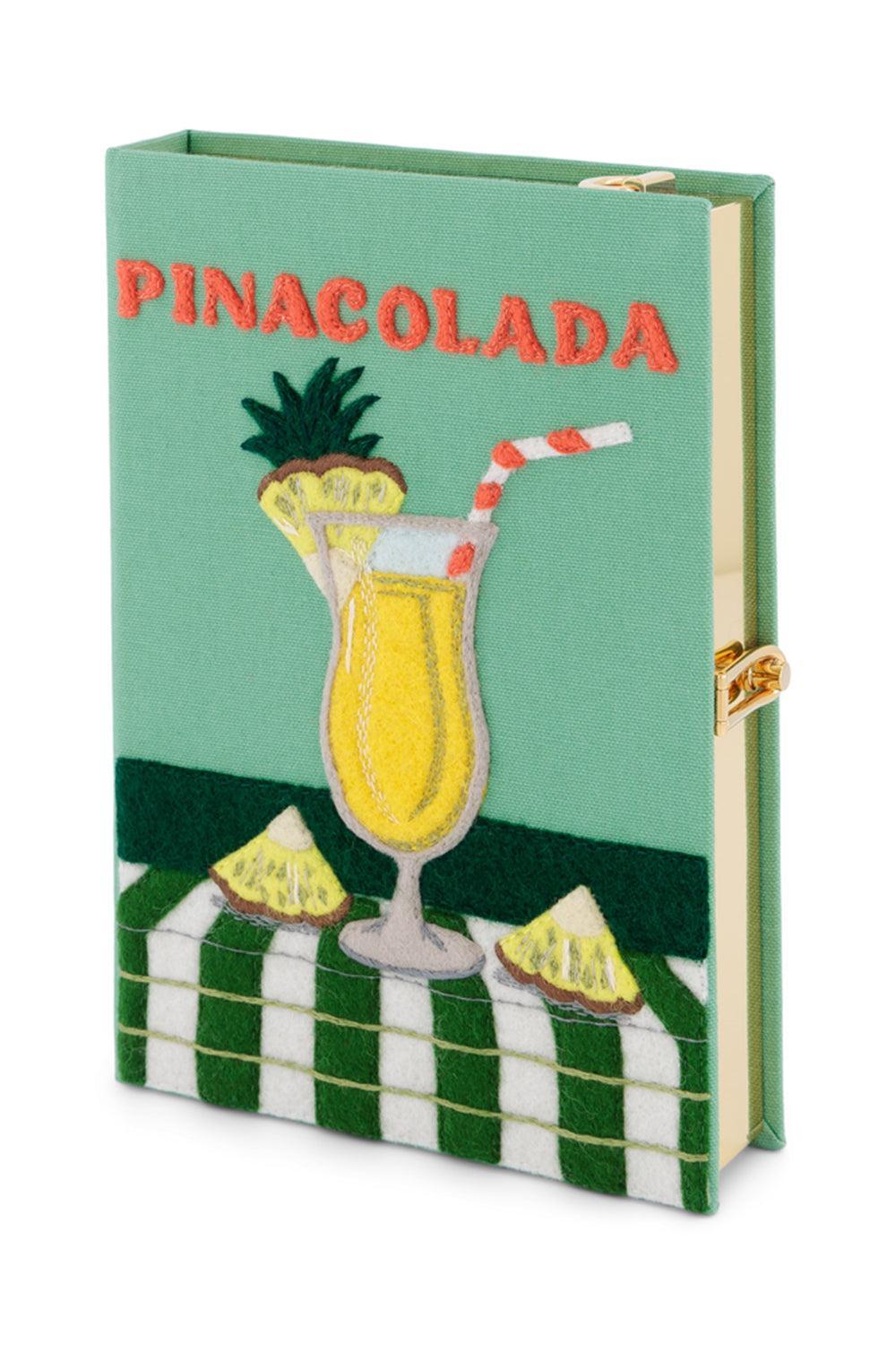 Pina Colada Crossbody Book Clutch Bag-GREEN-HANDBAGCLUTCHES-OLYMPIA LE TAN