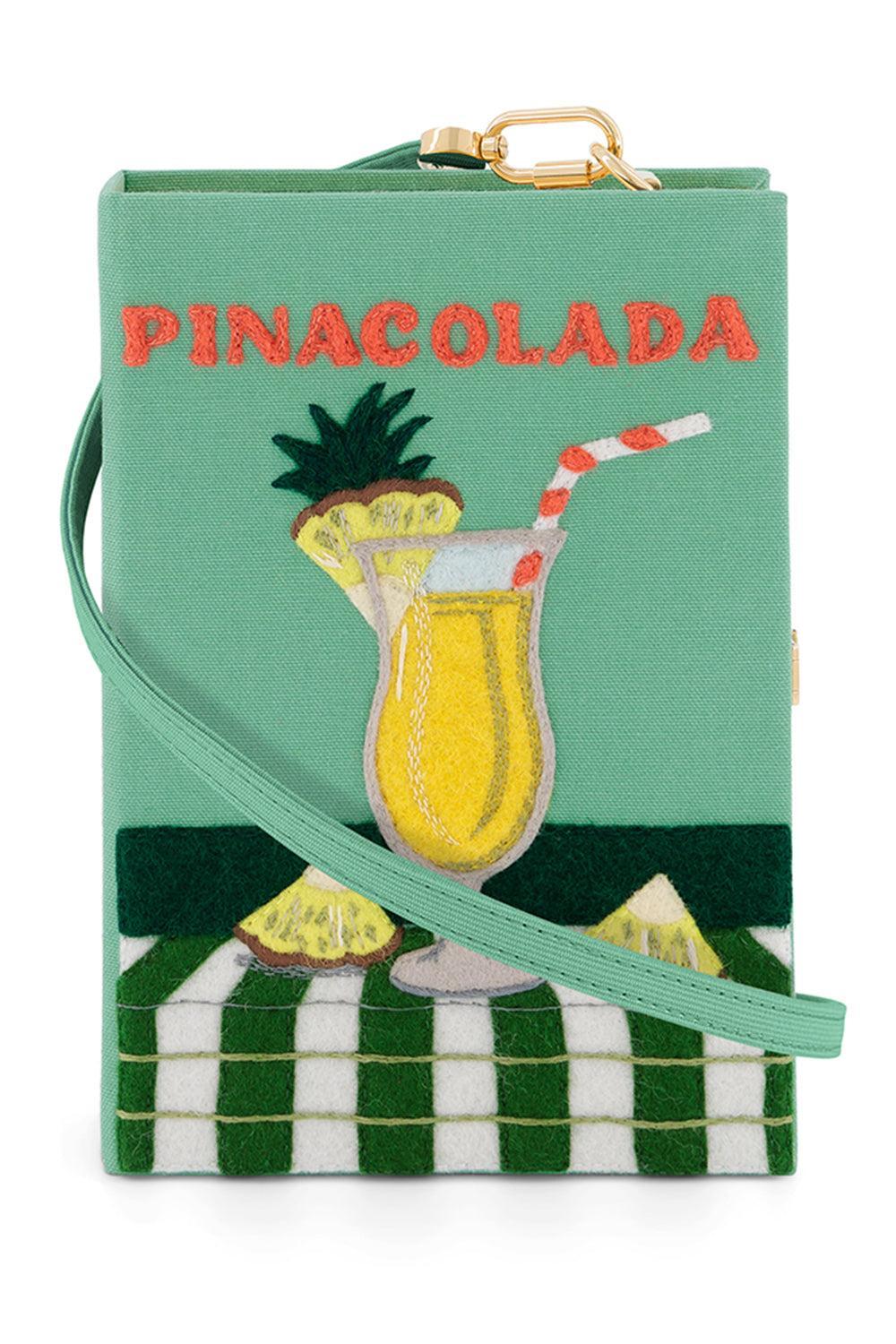 Pina Colada Crossbody Book Clutch Bag-GREEN-HANDBAGCLUTCHES-OLYMPIA LE TAN