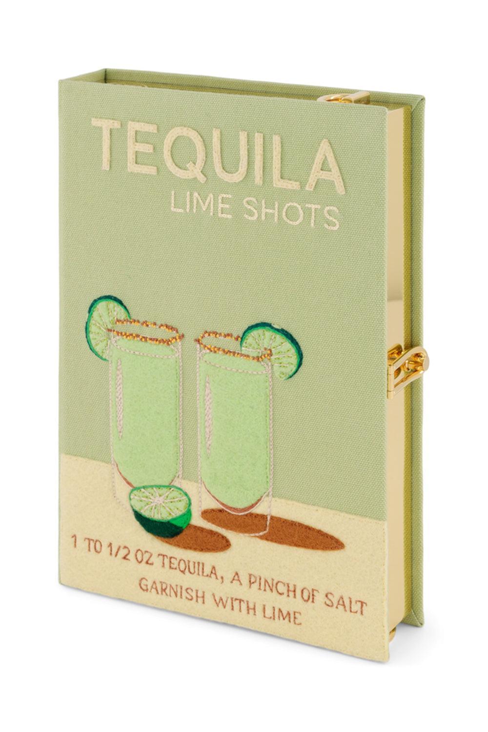 Tequila Shots Crossbody Book Clutch Bag-GREEN-HANDBAGCLUTCHES-OLYMPIA LE TAN
