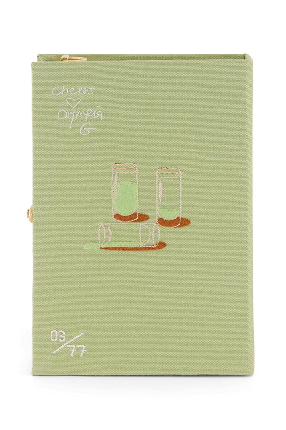 Tequila Shots Crossbody Book Clutch Bag-GREEN-HANDBAGCLUTCHES-OLYMPIA LE TAN