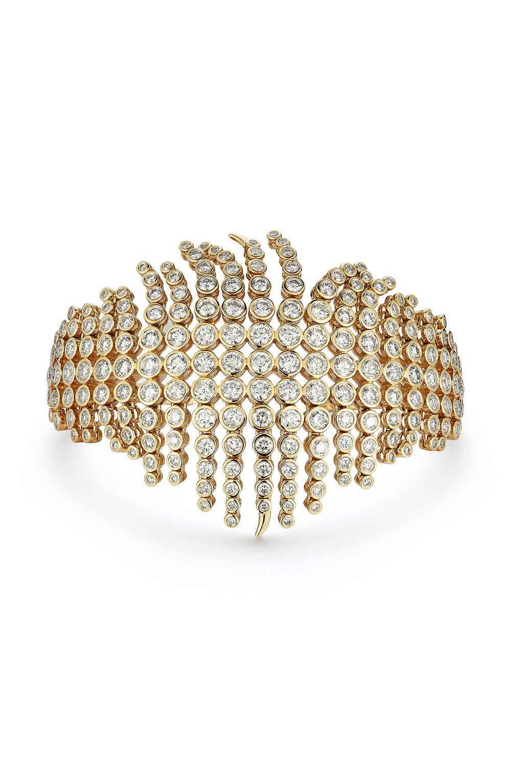 ONDYN-Grand Fringe Cuff Gold-YELLOW GOLD