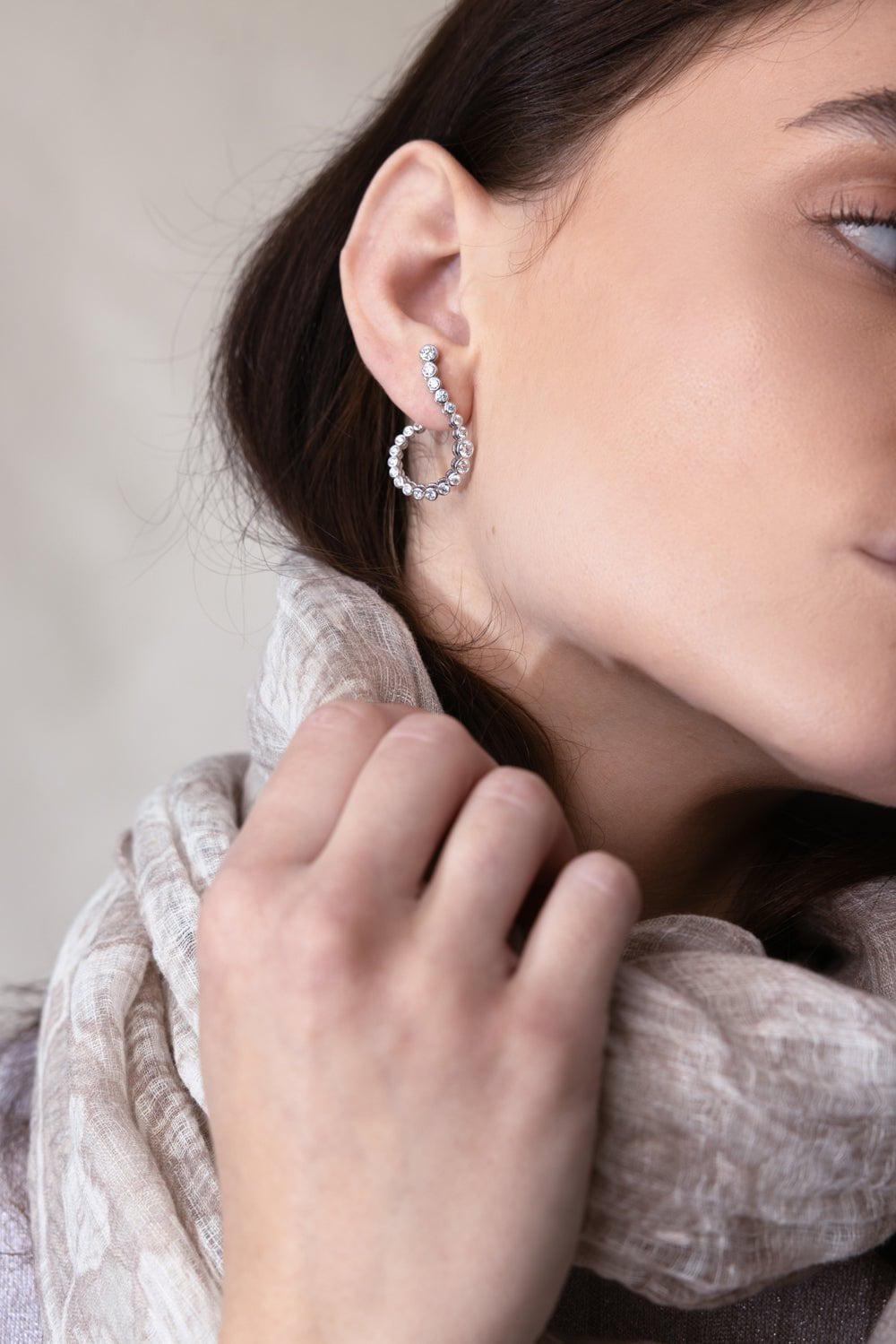 ONDYN-Small Halo Hoop Earrings-