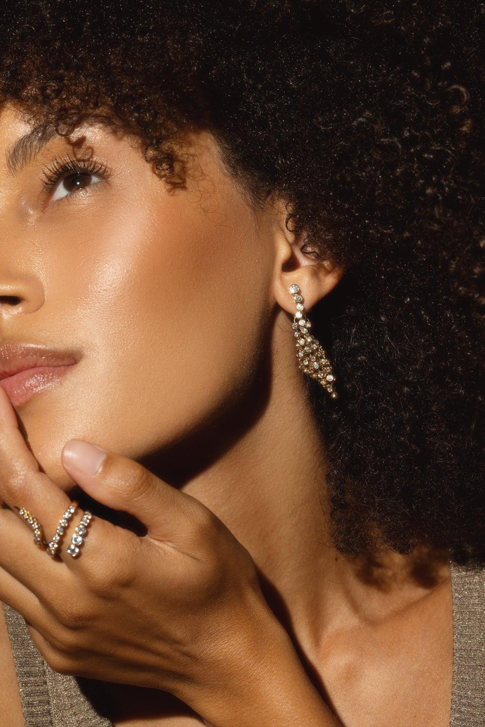 ONDYN-Bias Earrings-YELLOW GOLD