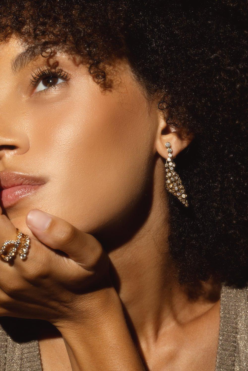 ONDYN-Bias Earrings-YELLOW GOLD
