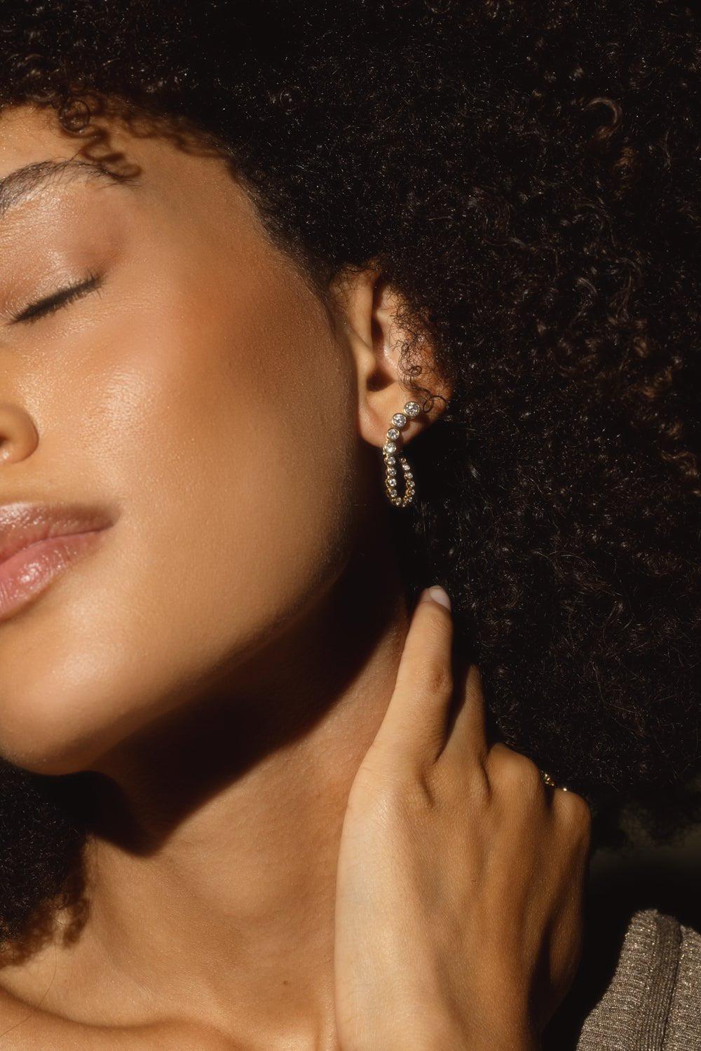 ONDYN-Fluorescence Earrings-YELLOW GOLD