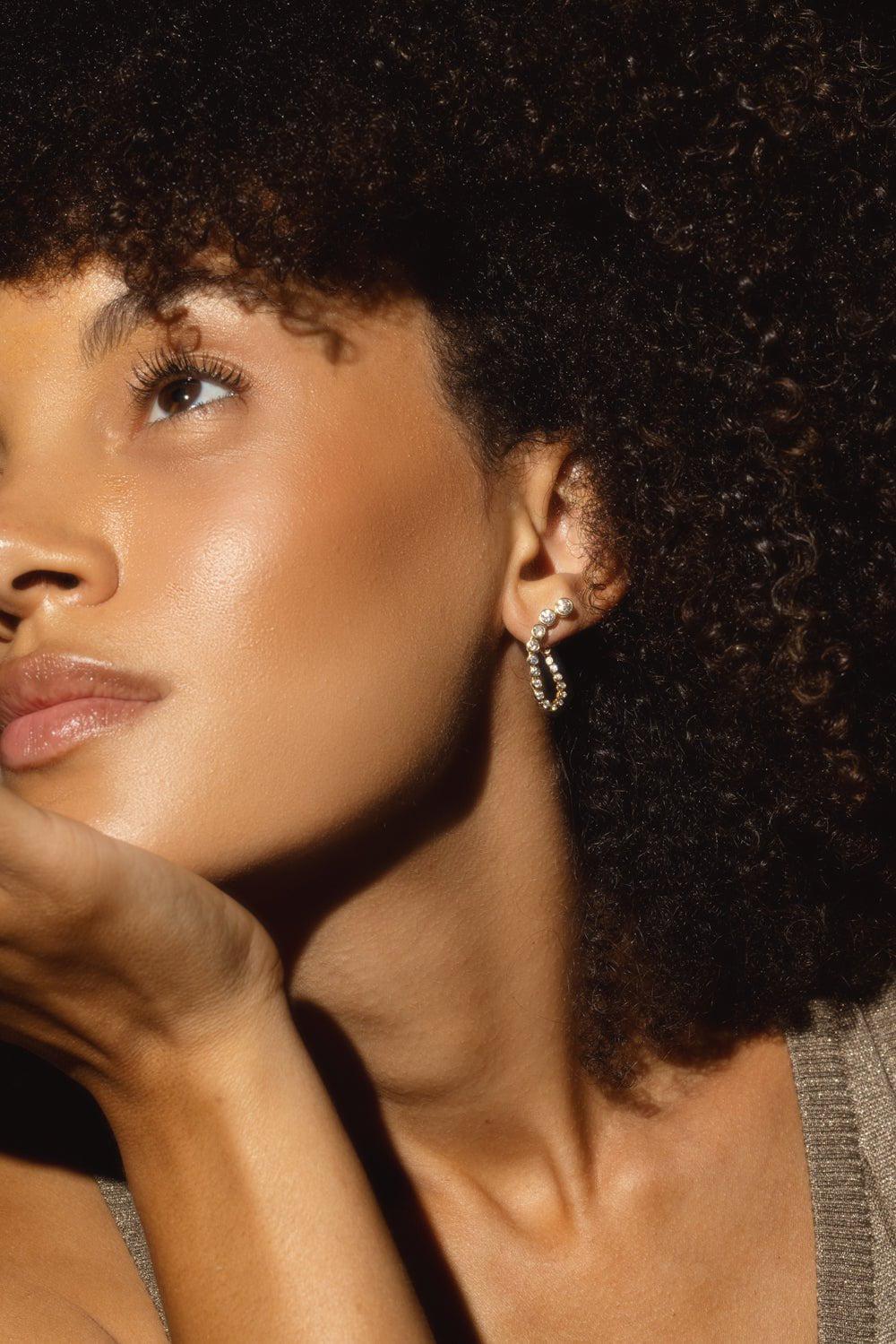 ONDYN-Fluorescence Earrings-YELLOW GOLD