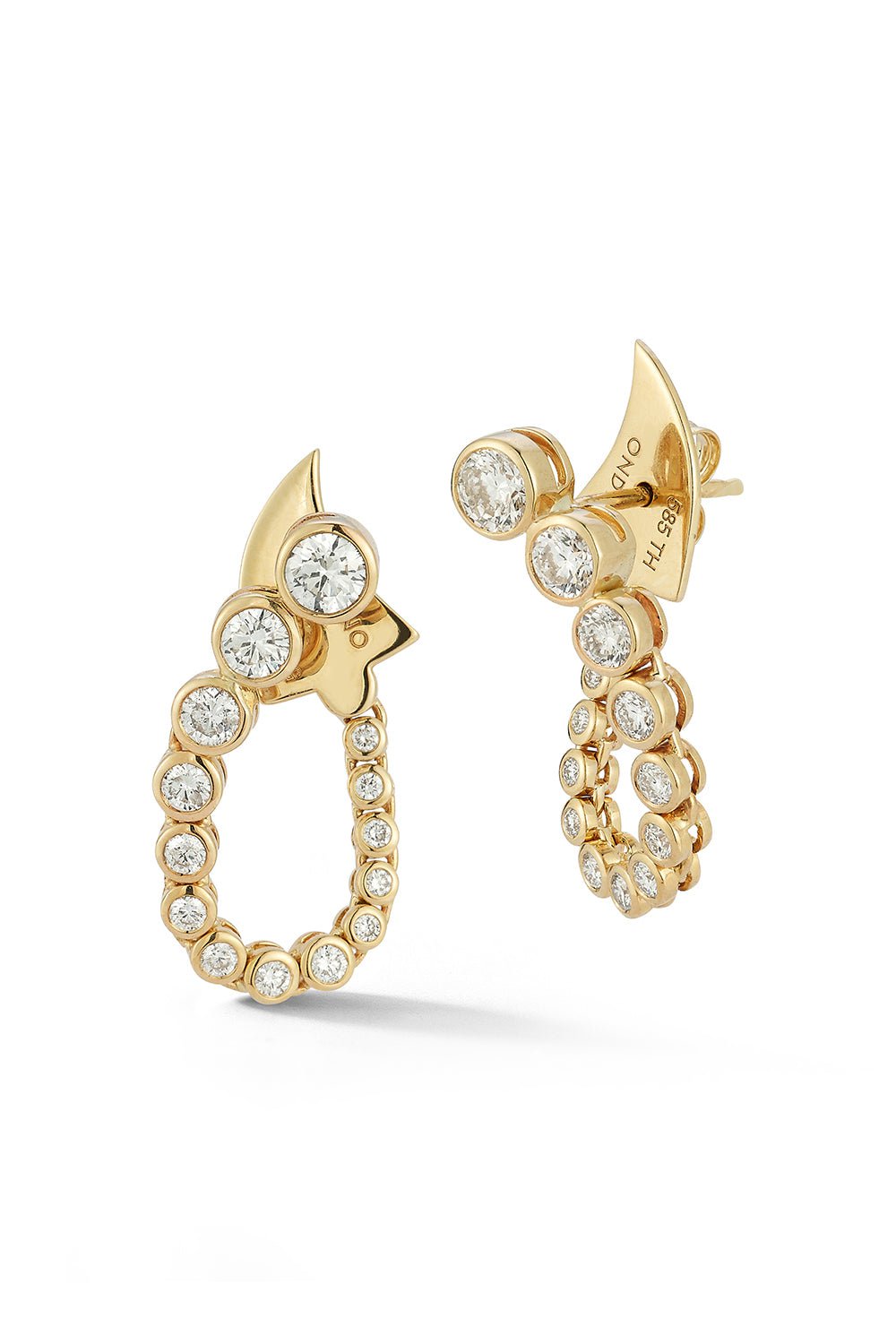 ONDYN-Fluorescence Earrings-YELLOW GOLD