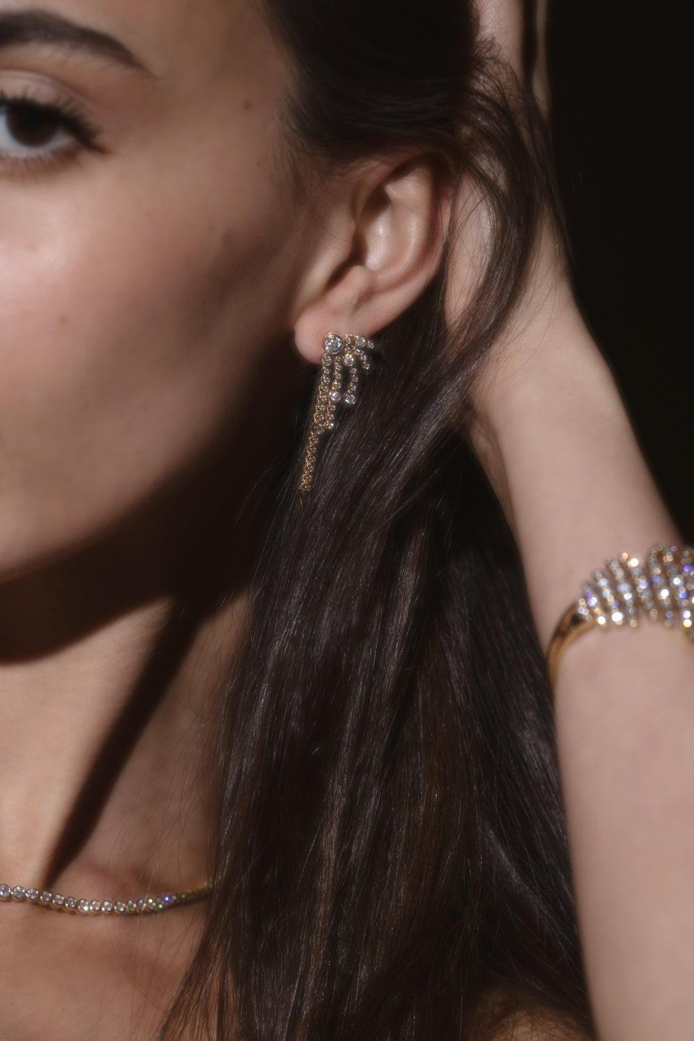 ONDYN-Grand Flash Earrings-YELLOW GOLD
