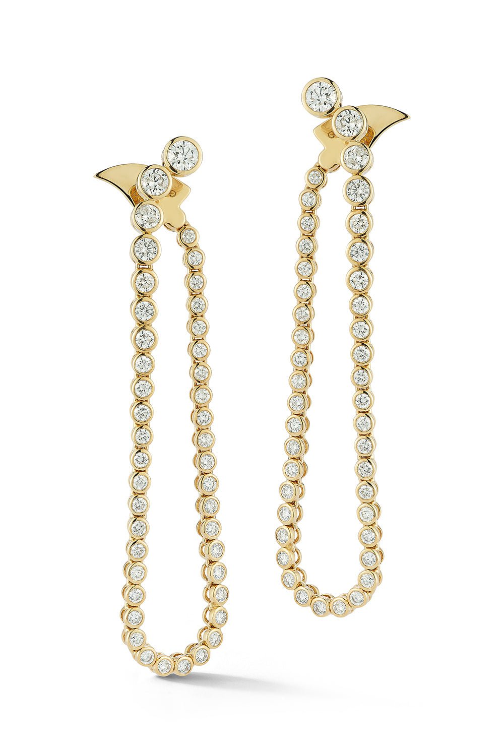 ONDYN-Grand Flourescence Earrings-YELLOW GOLD