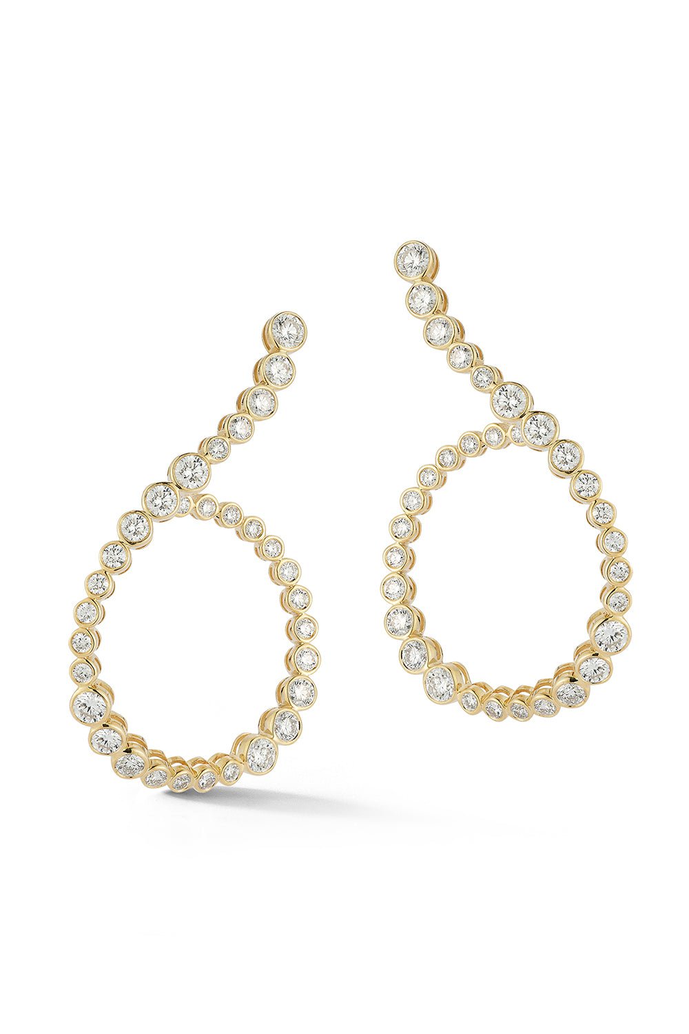 ONDYN-Grand Halo Hoop Earrings-YELLOW GOLD