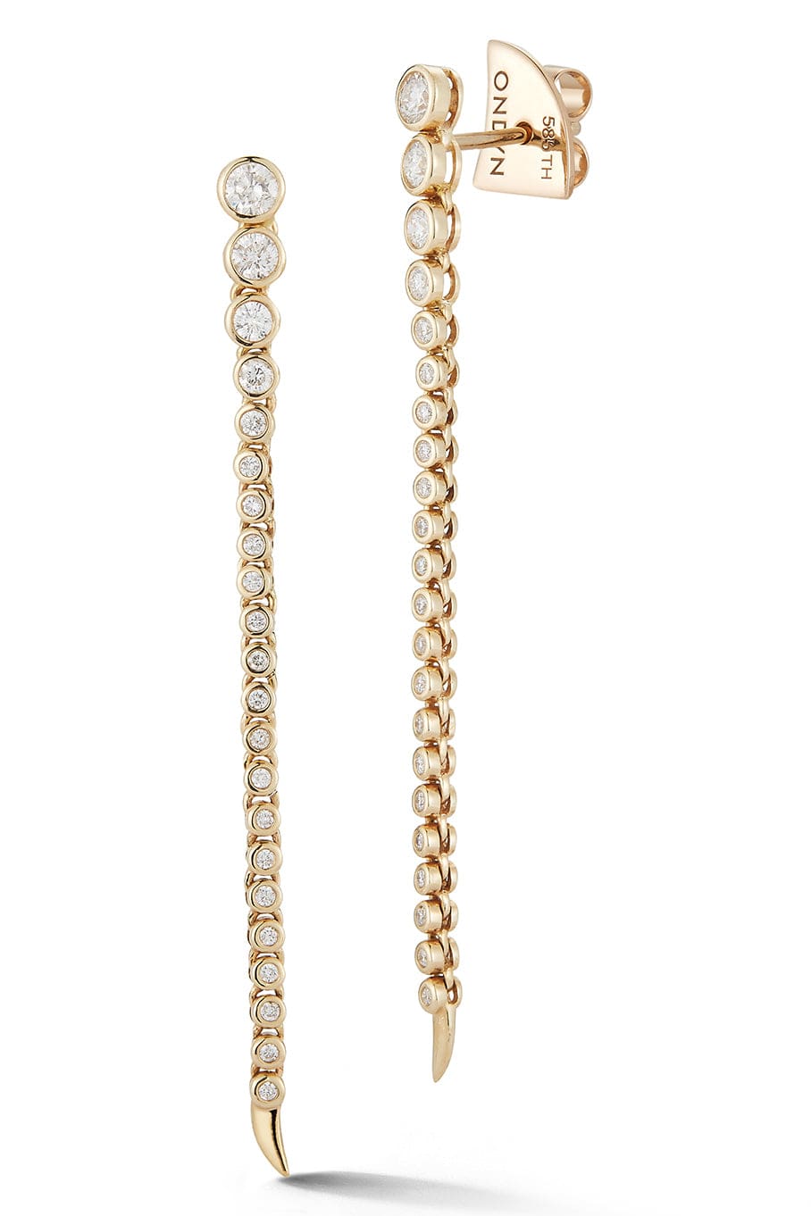ONDYN-Long Continuum Earrings-YELLOW GOLD