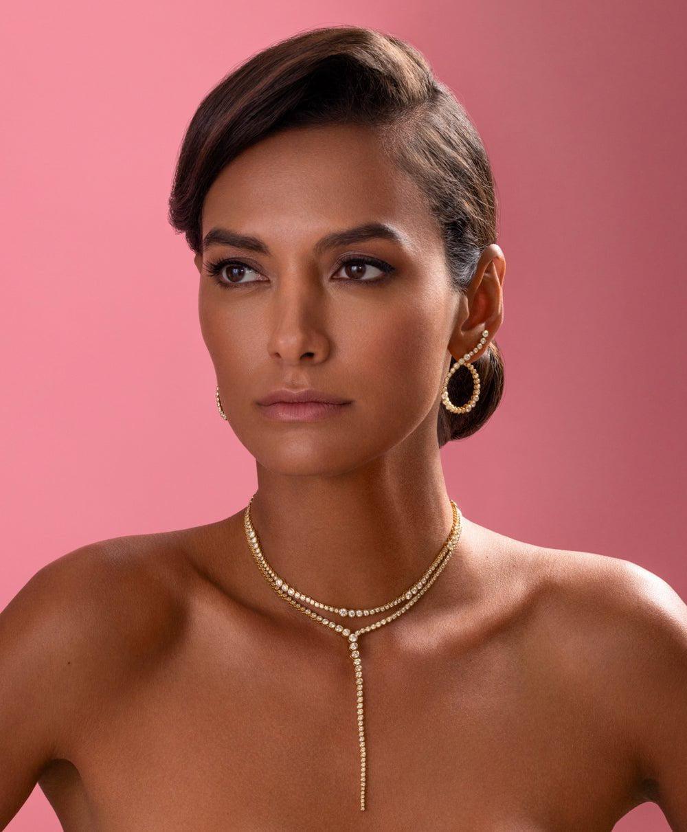 ONDYN-Rainsun Diamond Tennis Necklace-