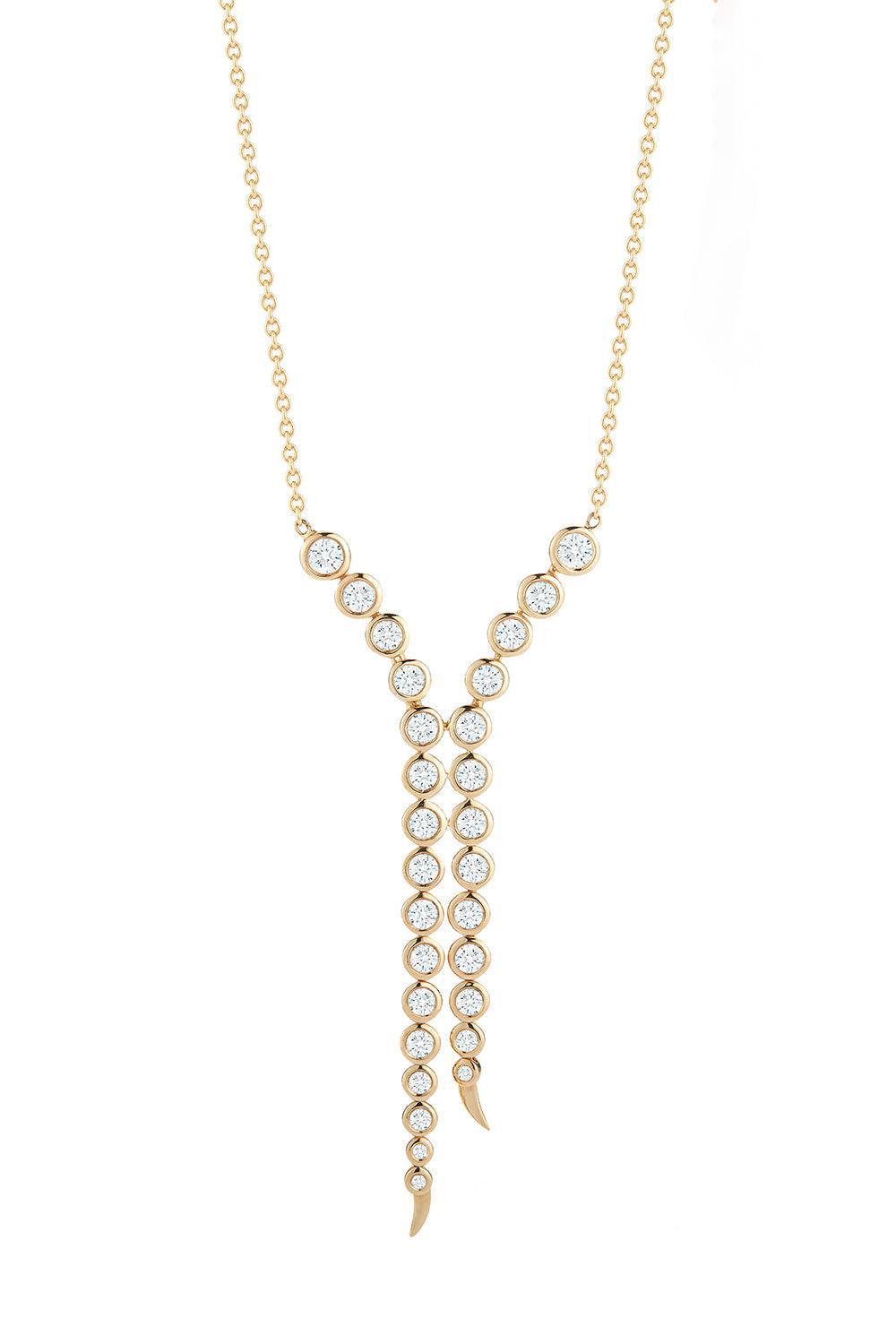 Delta Pendulum Necklace-YELLOW GOLD-JEWELRYFINE JEWELNECKLACE O-ONDYN