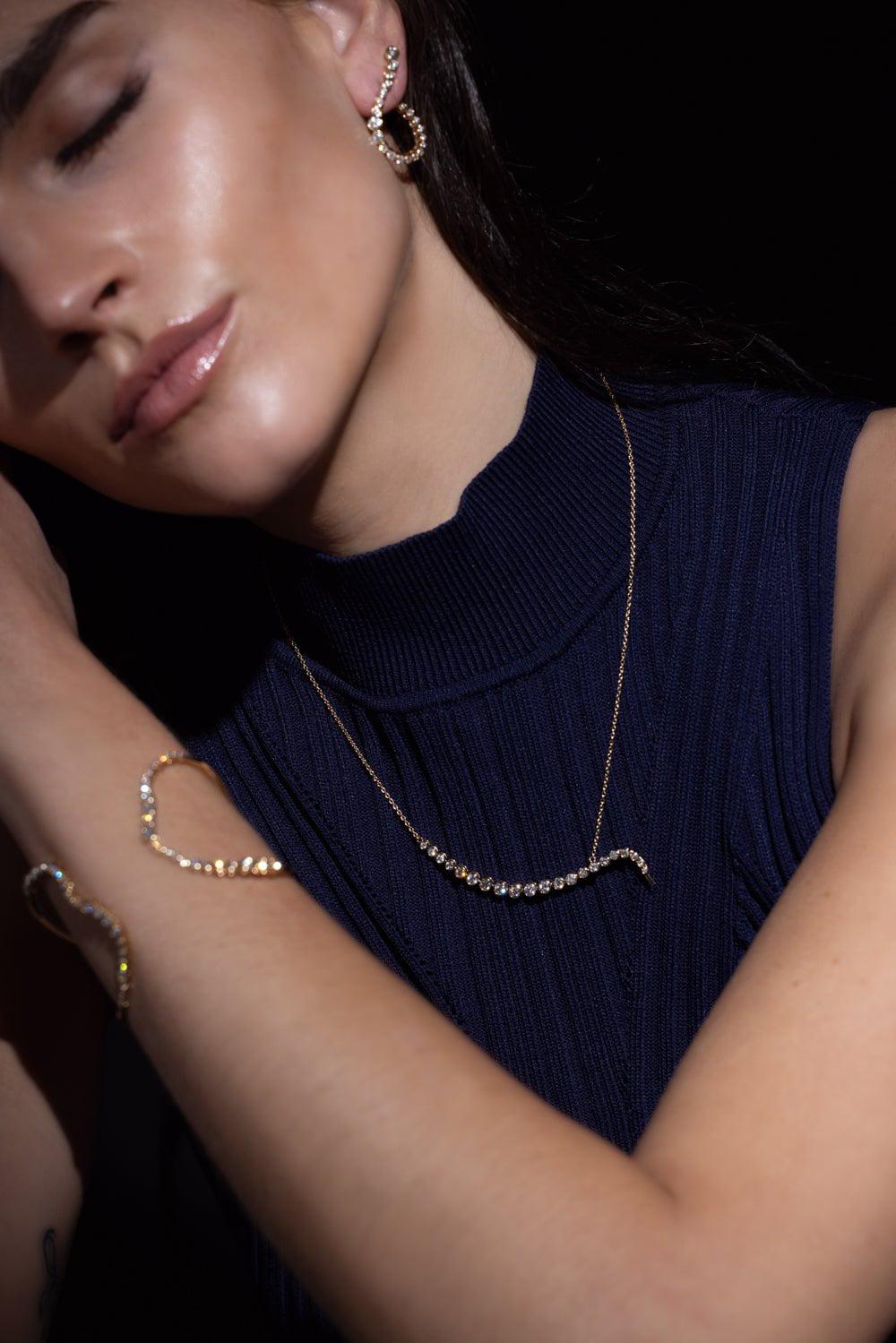 ONDYN-Luminescence Necklace-YELLOW GOLD