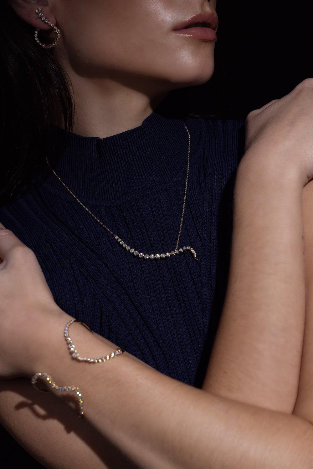 ONDYN-Luminescence Necklace-YELLOW GOLD