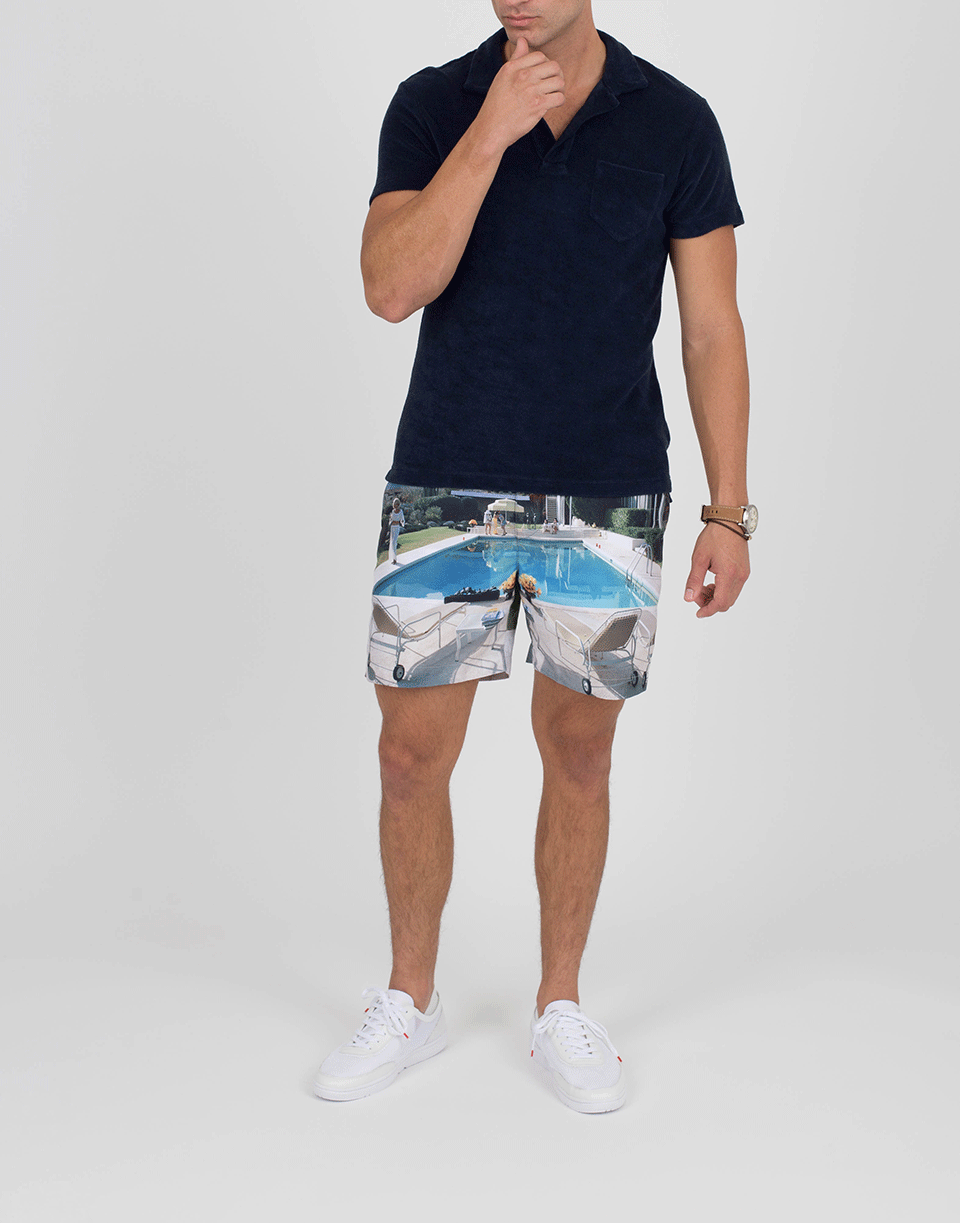 ORLEBAR BROWN-Bulldog Kaufmann Cocktail Mid-Length Swim Shorts-