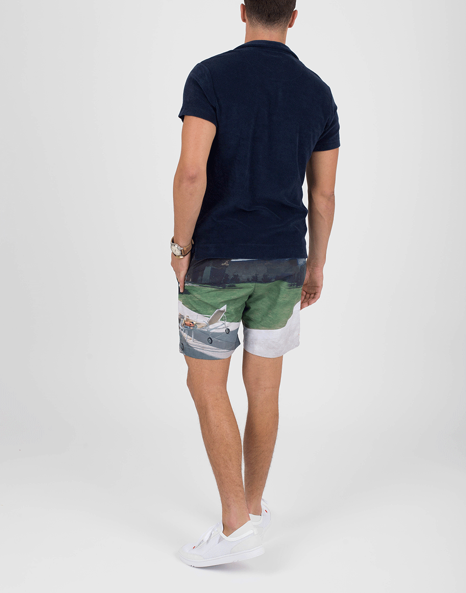 ORLEBAR BROWN-Bulldog Kaufmann Cocktail Mid-Length Swim Shorts-