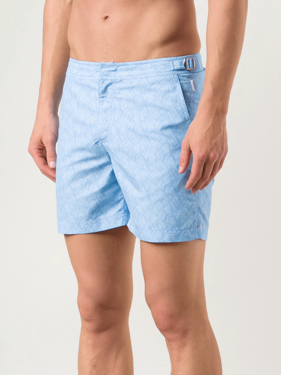 ORLEBAR BROWN-Bulldog Palm Print Shorts-