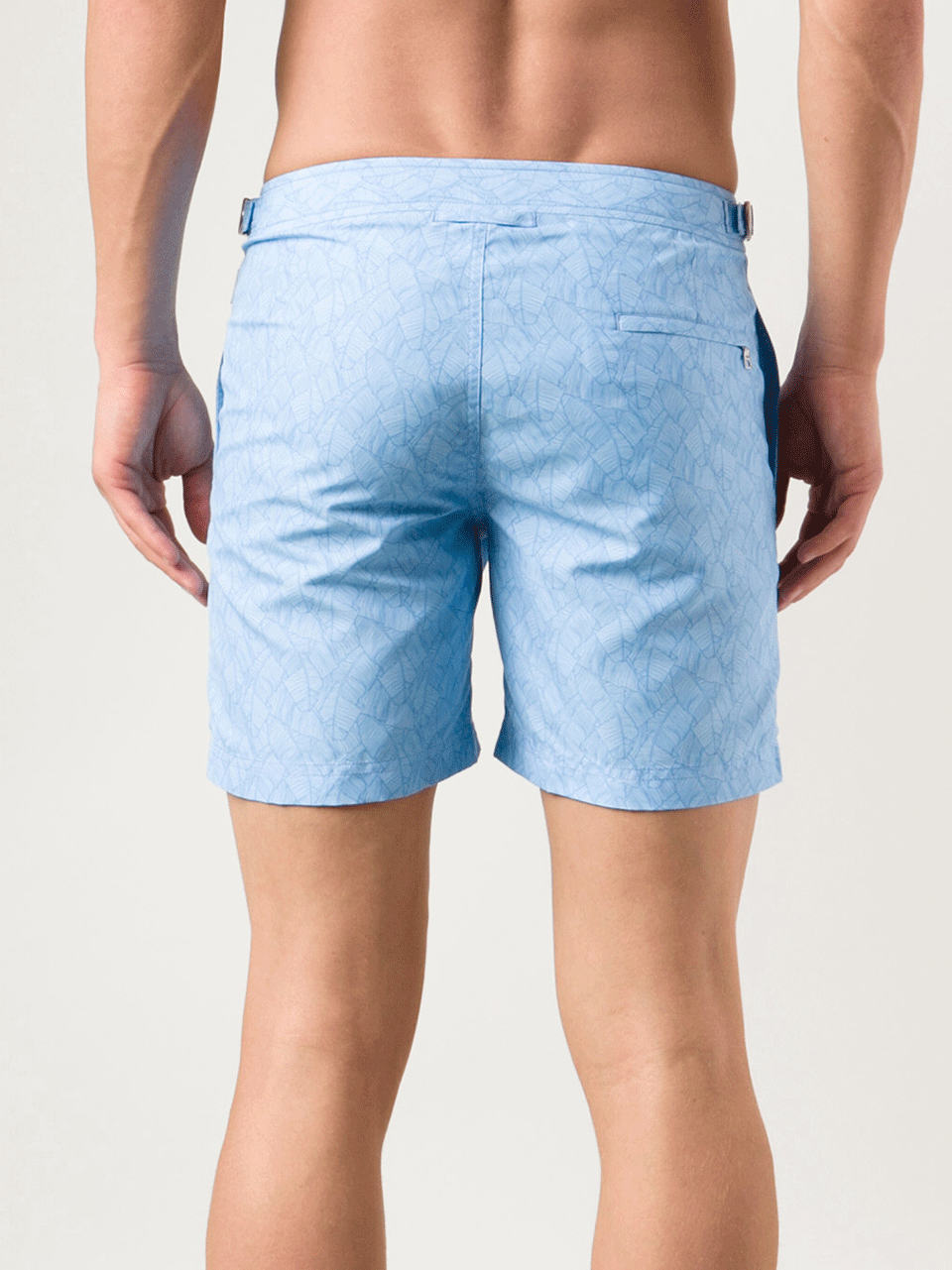 ORLEBAR BROWN-Bulldog Palm Print Shorts-