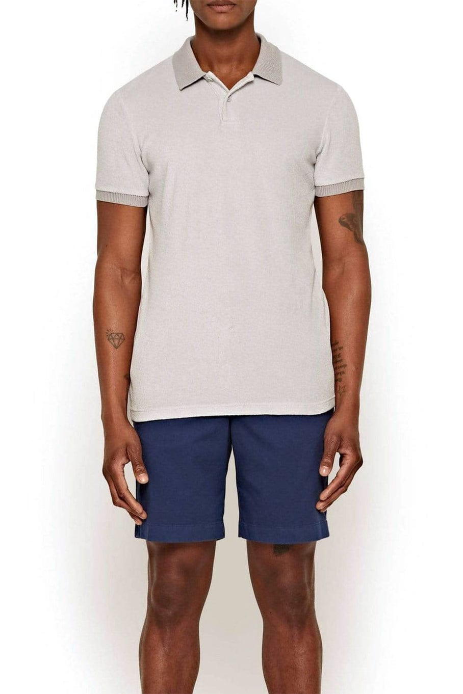 ORLEBAR BROWN-Blue Wash Longest-Length Dane Cotton Twill Shorts-